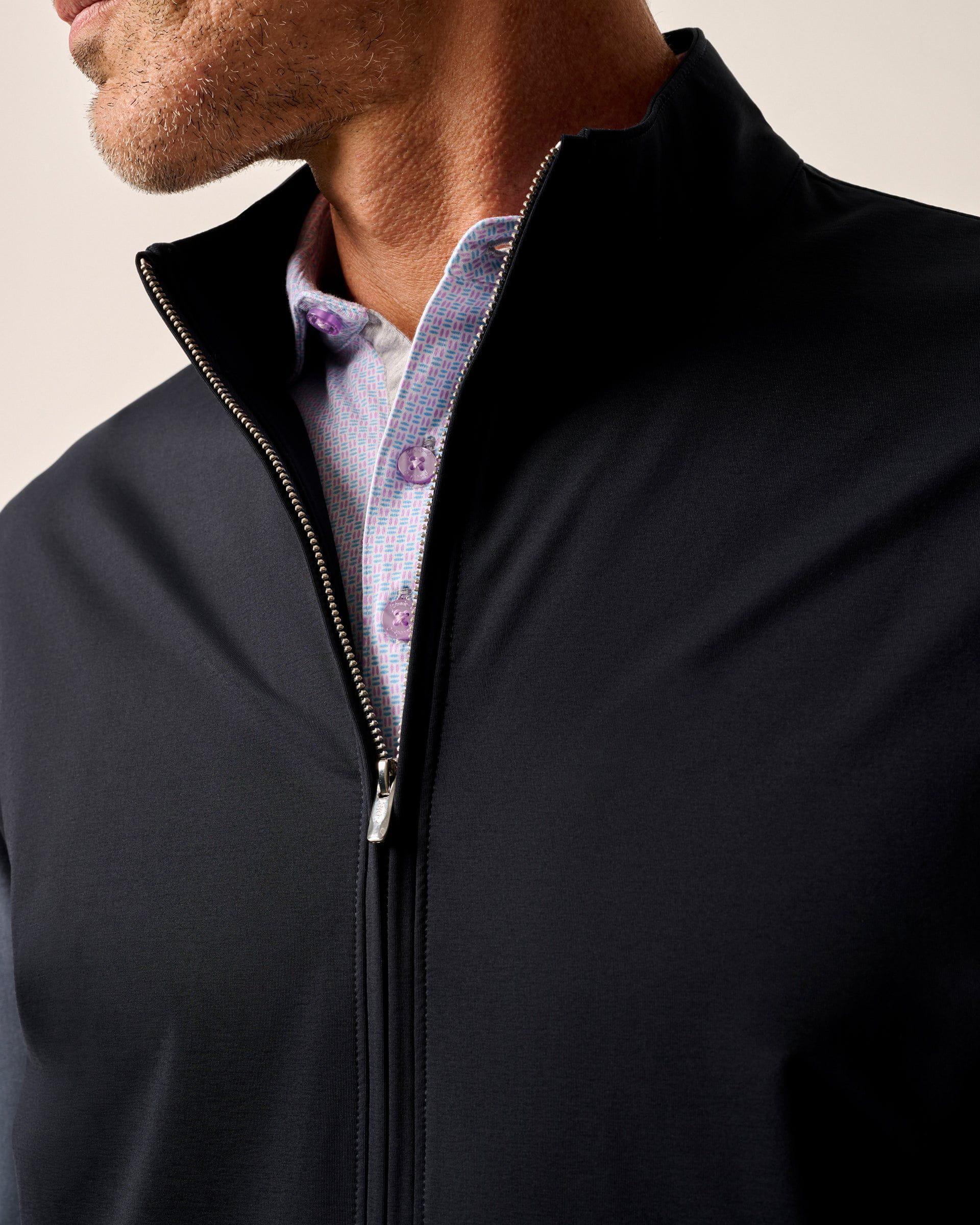 Milano Lightweight Mixed Media Jacket Male Product Image