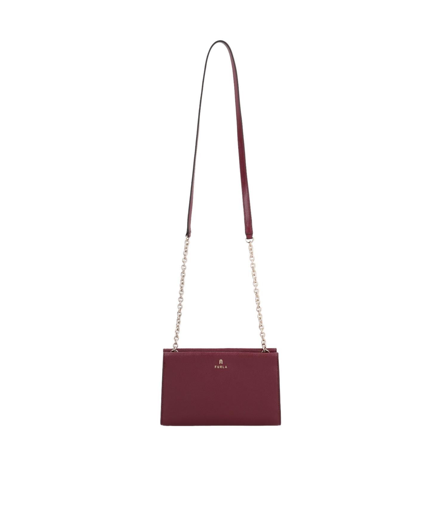 FURLA Zippered Shoulder Bag In Red Product Image
