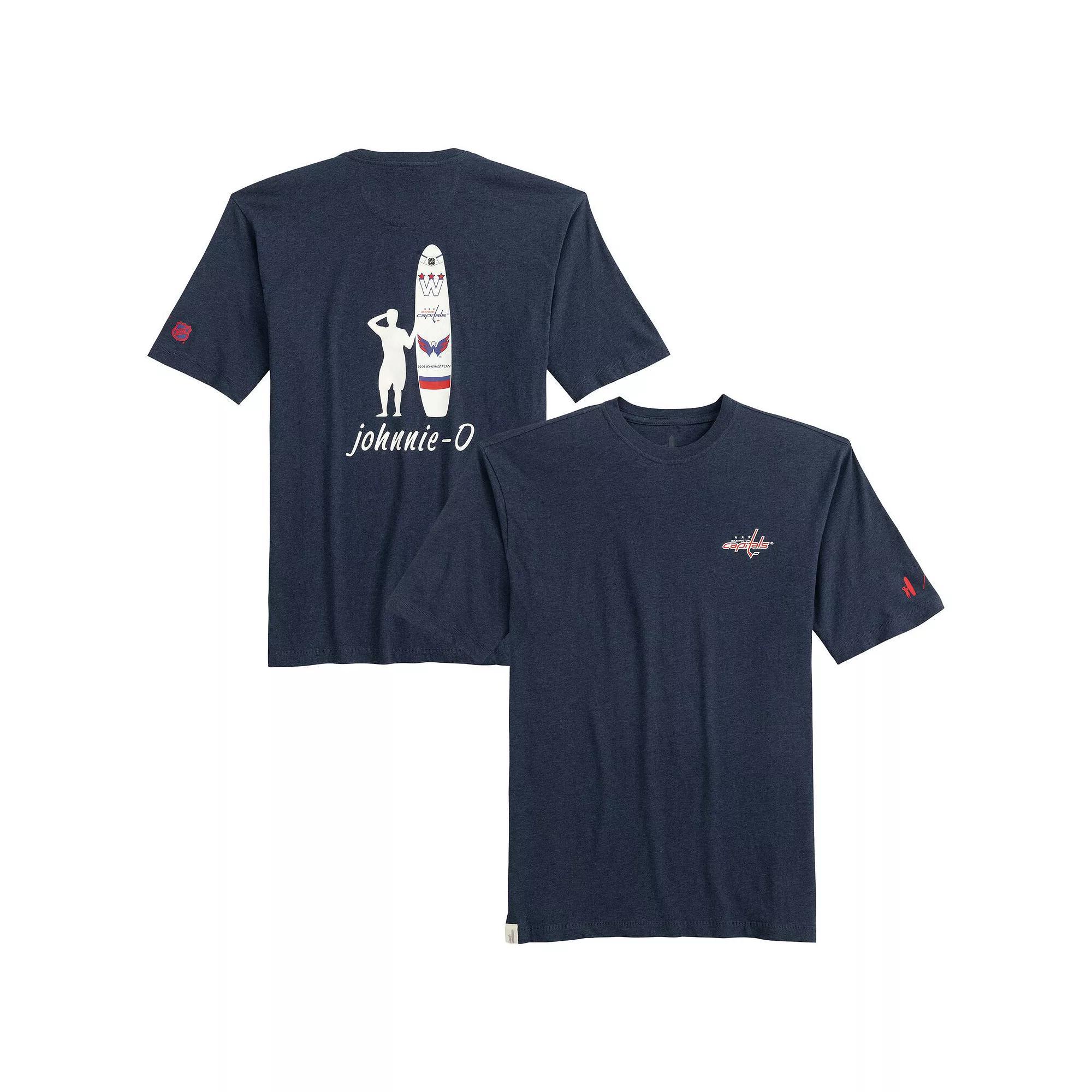 Men's johnnie-O Navy Washington Capitals Heathered Spencer T-Shirt, Size: 2XL, Blue Product Image