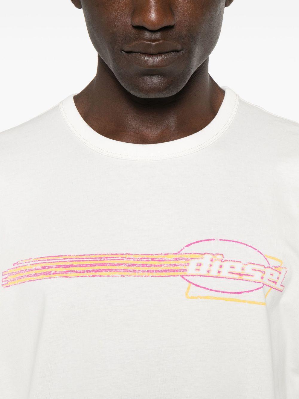 flocked-logo T-shirt Product Image