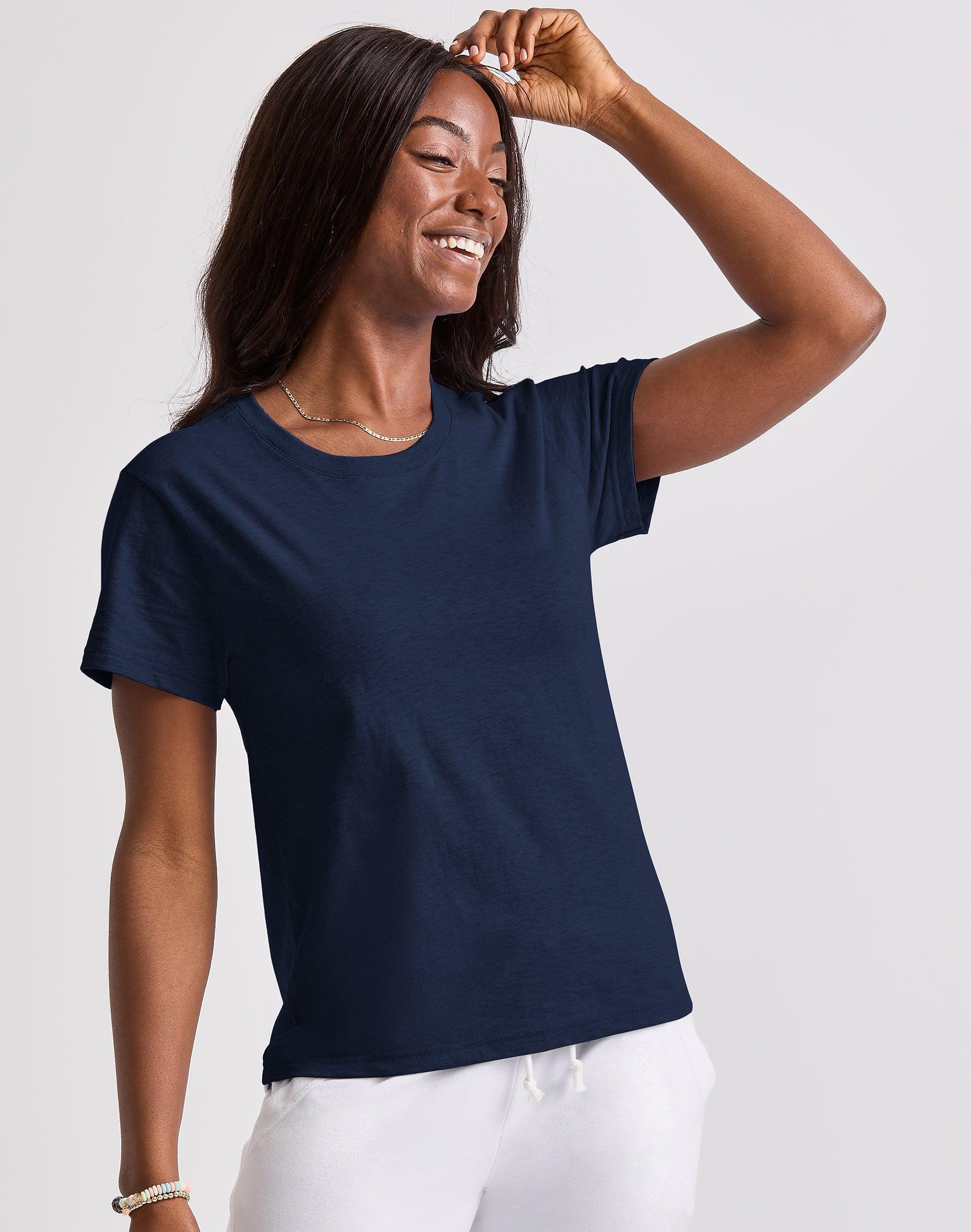 Hanes Originals Womens Tri-Blend T-Shirt Concentrated Coral PE Heather XS Product Image