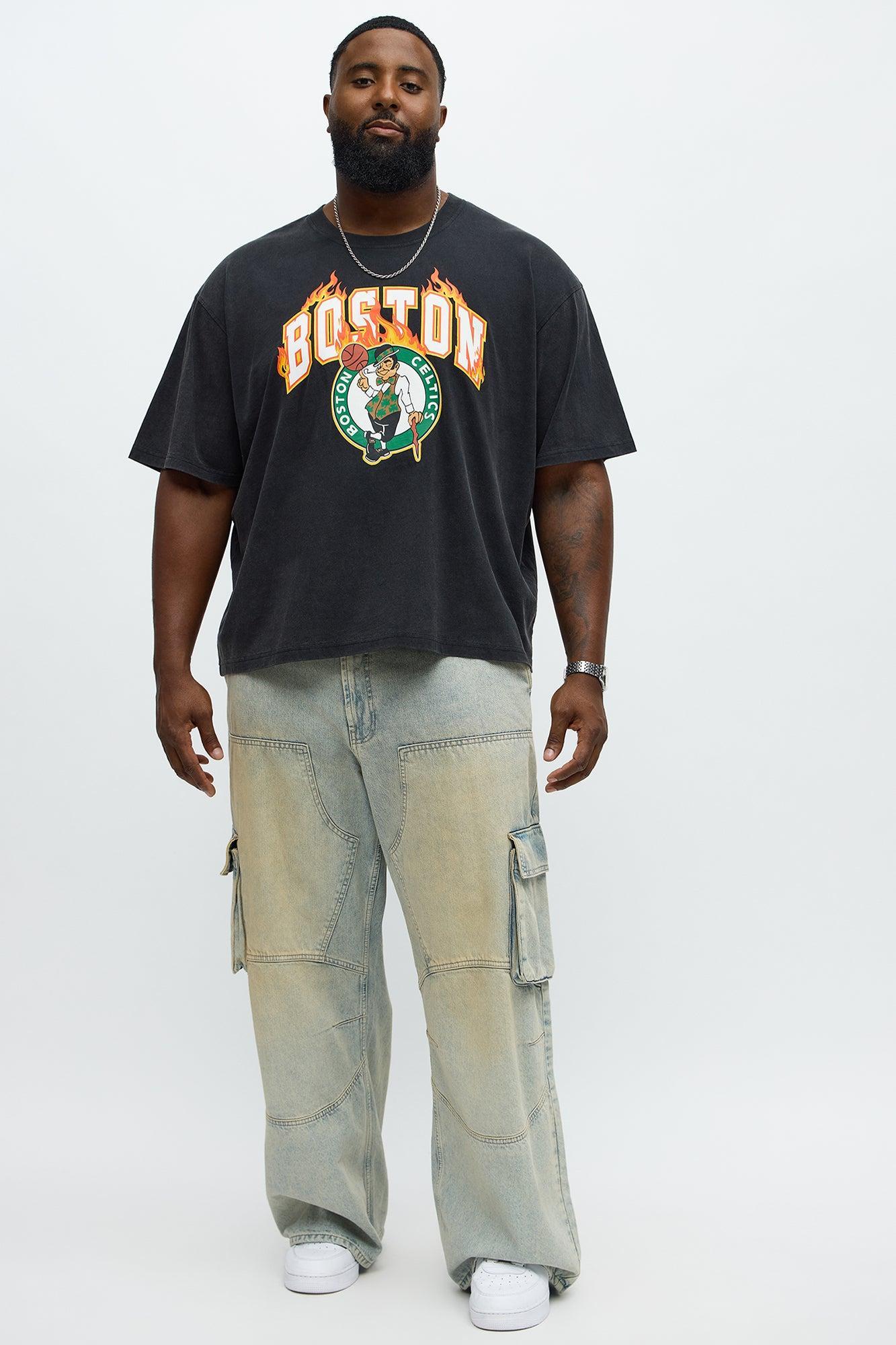 Celtics Slam Jam Oversized Short Sleeve Tee - Black Product Image