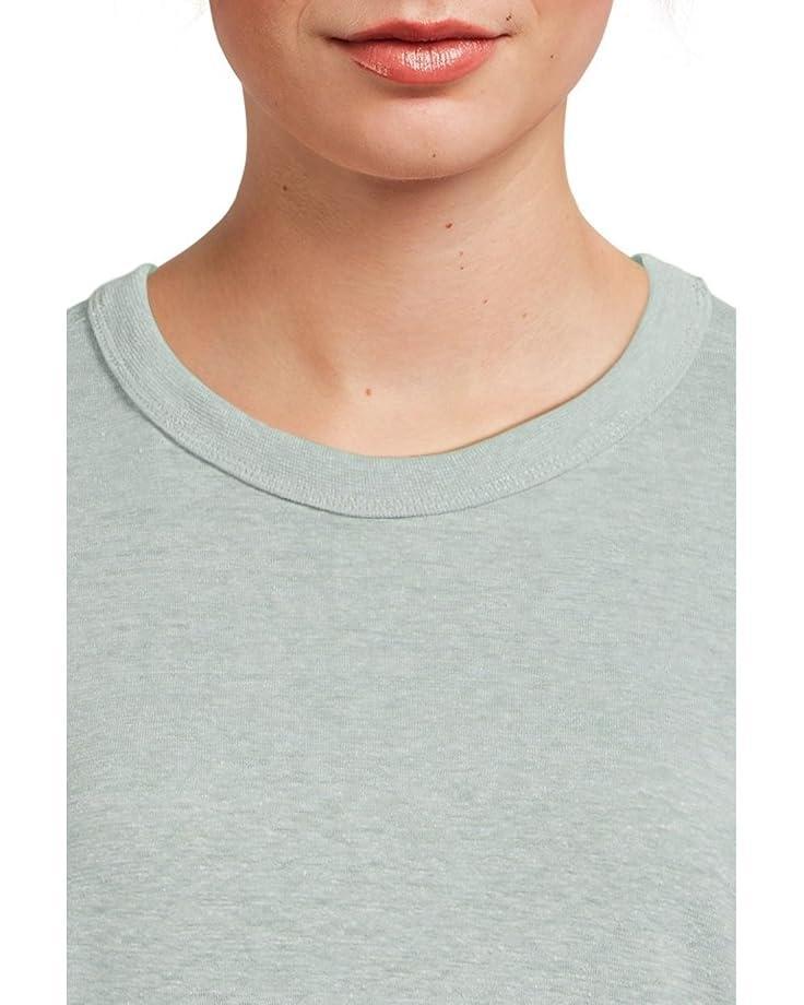 Striped Baby Tee With Crest Button Detail Product Image