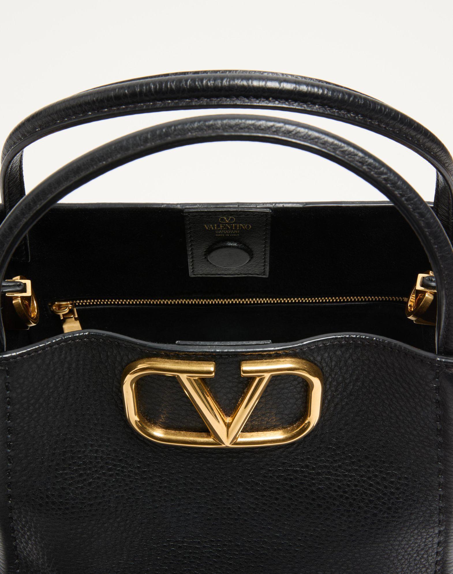 Valentino Garavani Alltime Medium Handbag In Grainy Calfskin Product Image