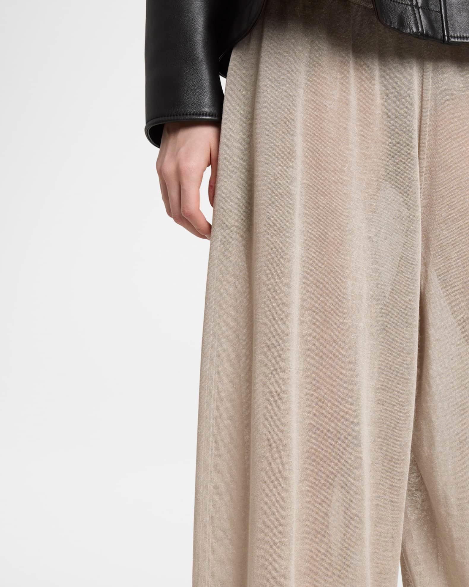 Flowy Silk Linen Knit Pants Product Image