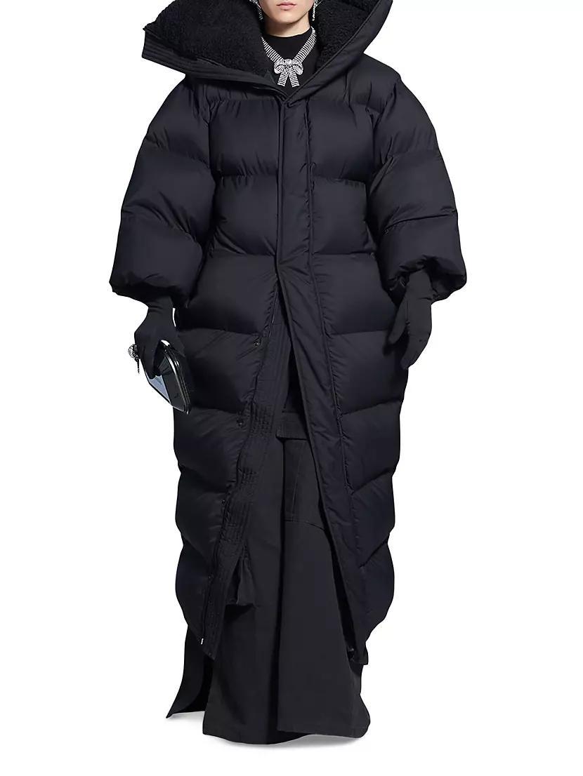 Womens Long CB Puffer Jacket Product Image
