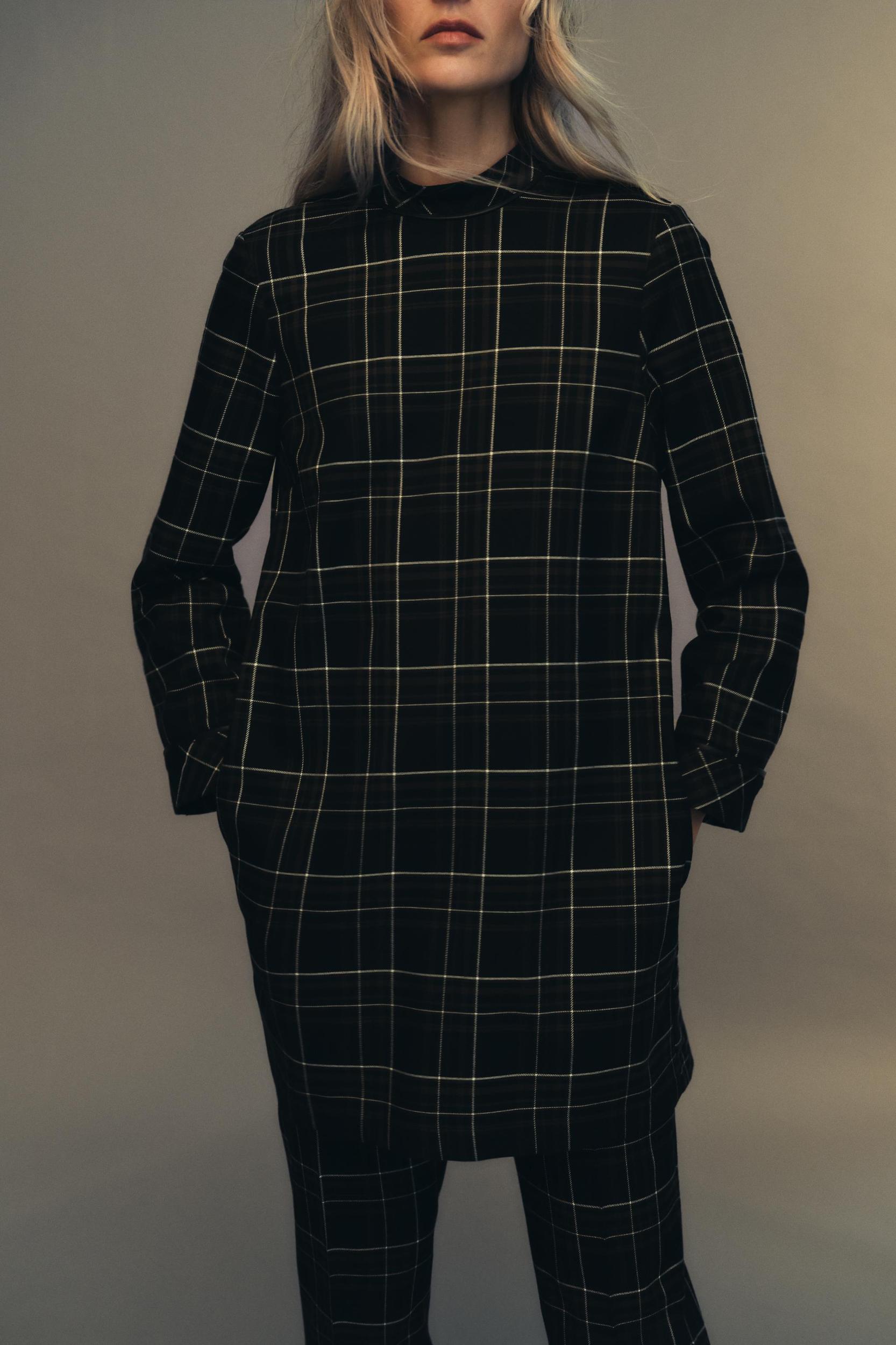 PLAID MINI DRESS Product Image