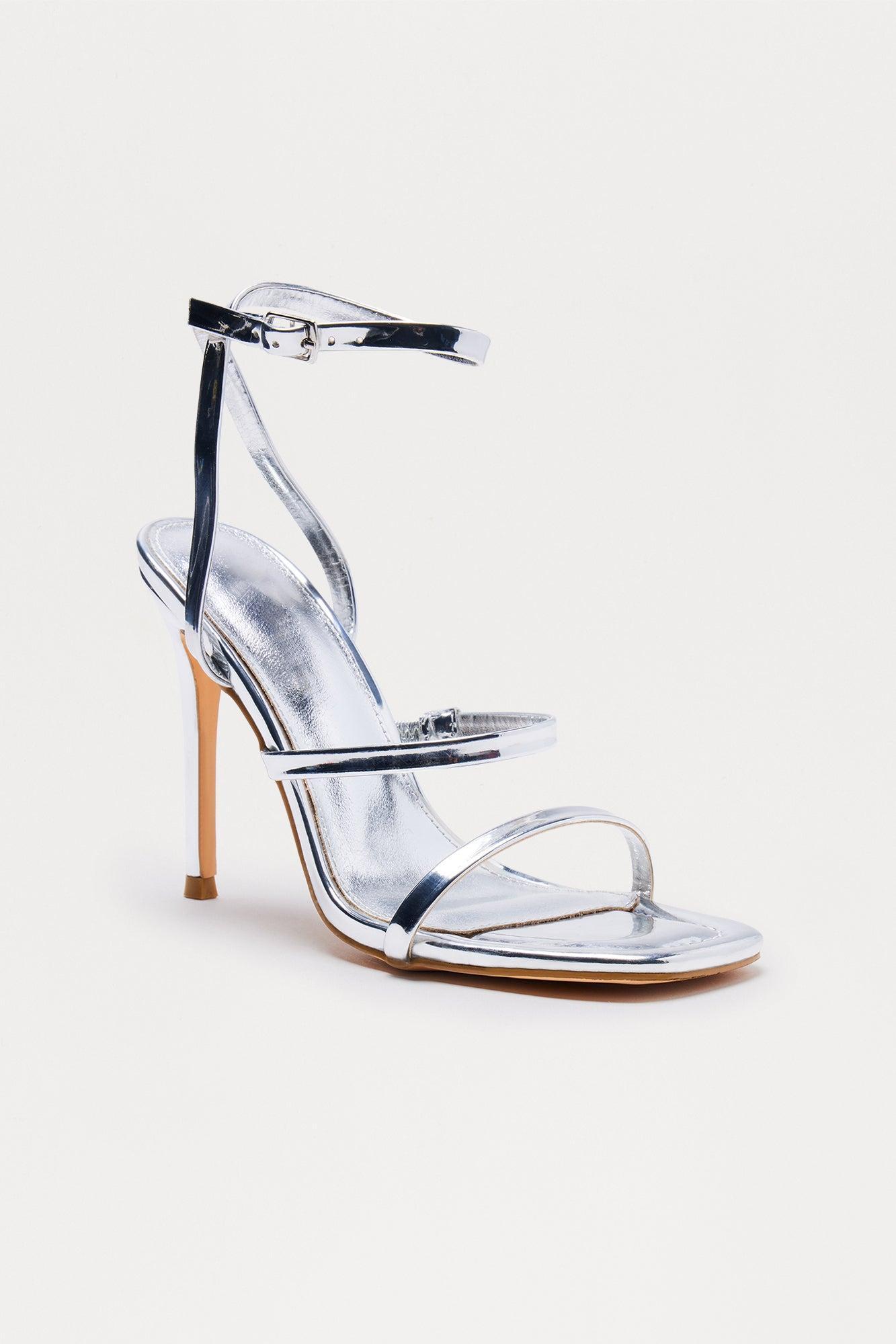 Kettner Heeled Sandals - Silver Product Image