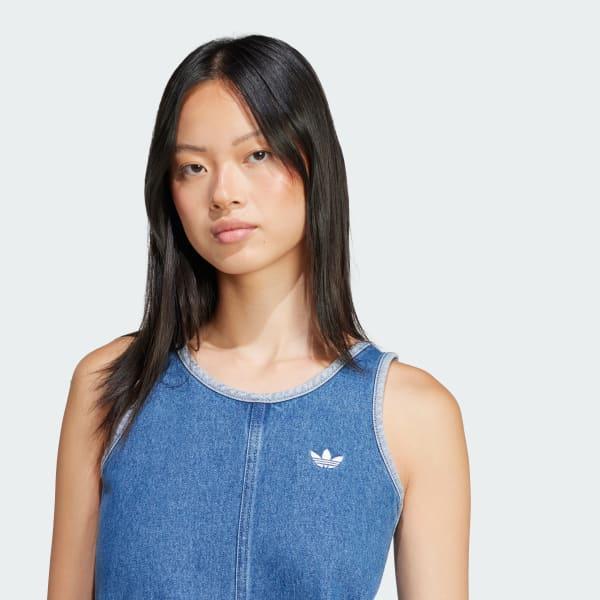 Adicolor Denim 3-Stripes Tank Dress Product Image