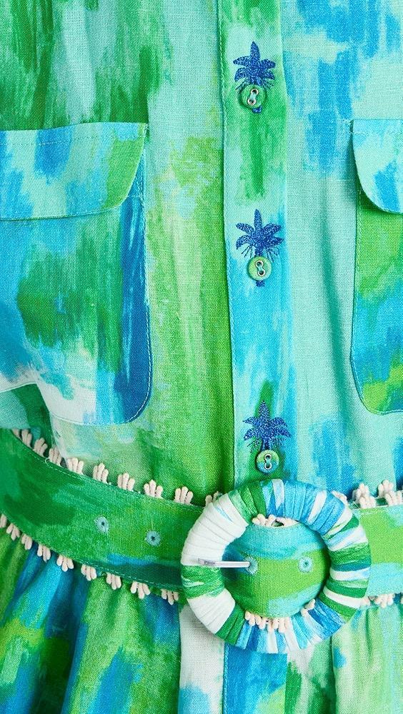Hemant and Nandita Short Dress With Buckle Belt | Shopbop Product Image