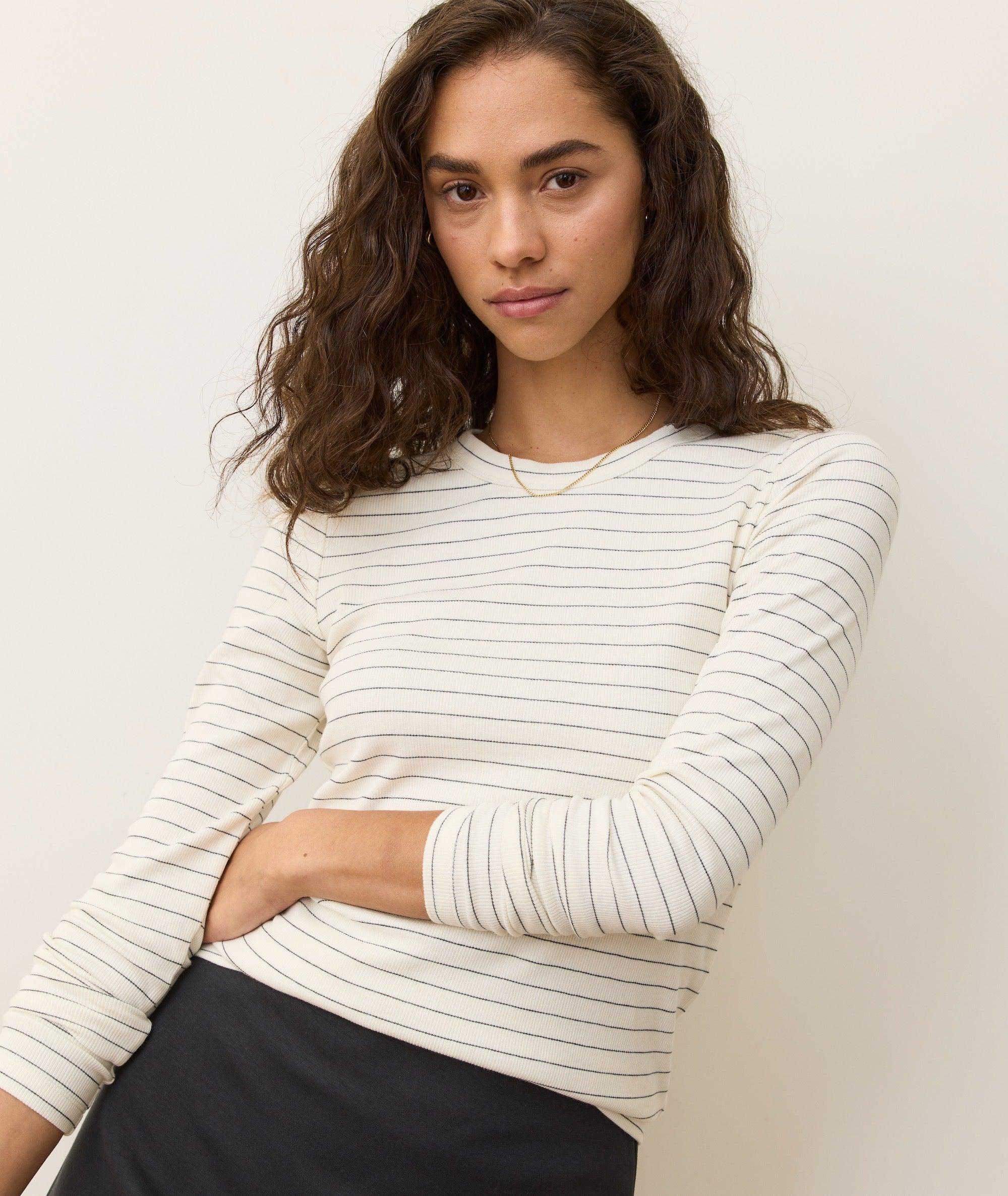 Lexi Rib Sun-In Longsleeve Crew Tee Product Image