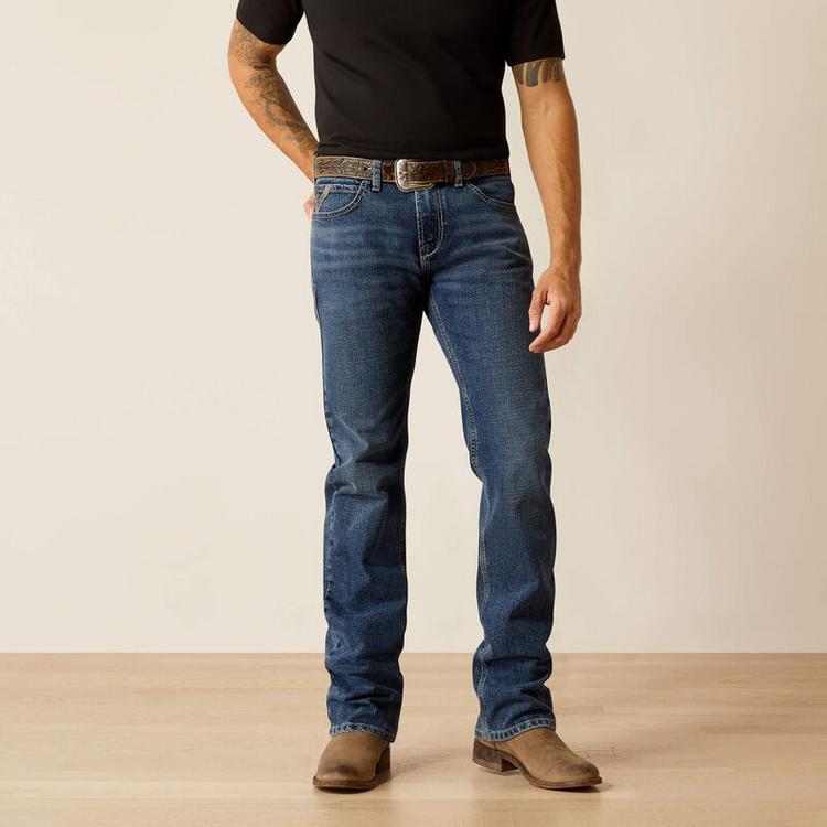 SALE Ariat® Men's M7 Slim Straight Leg Scout Jeans in Roan Product Image