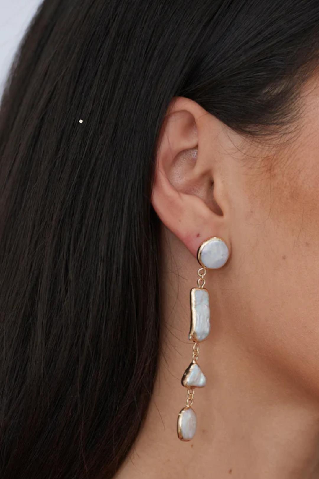 Tatiana Pearl Drop Earrings Product Image