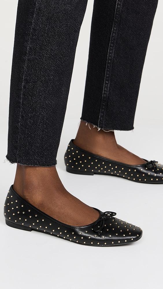 Womens Leah 9MM Suede Ballet Flats Product Image