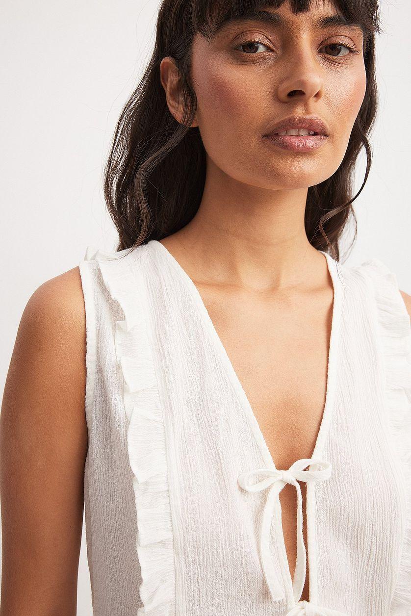 Frill Detail Tie Vest Product Image