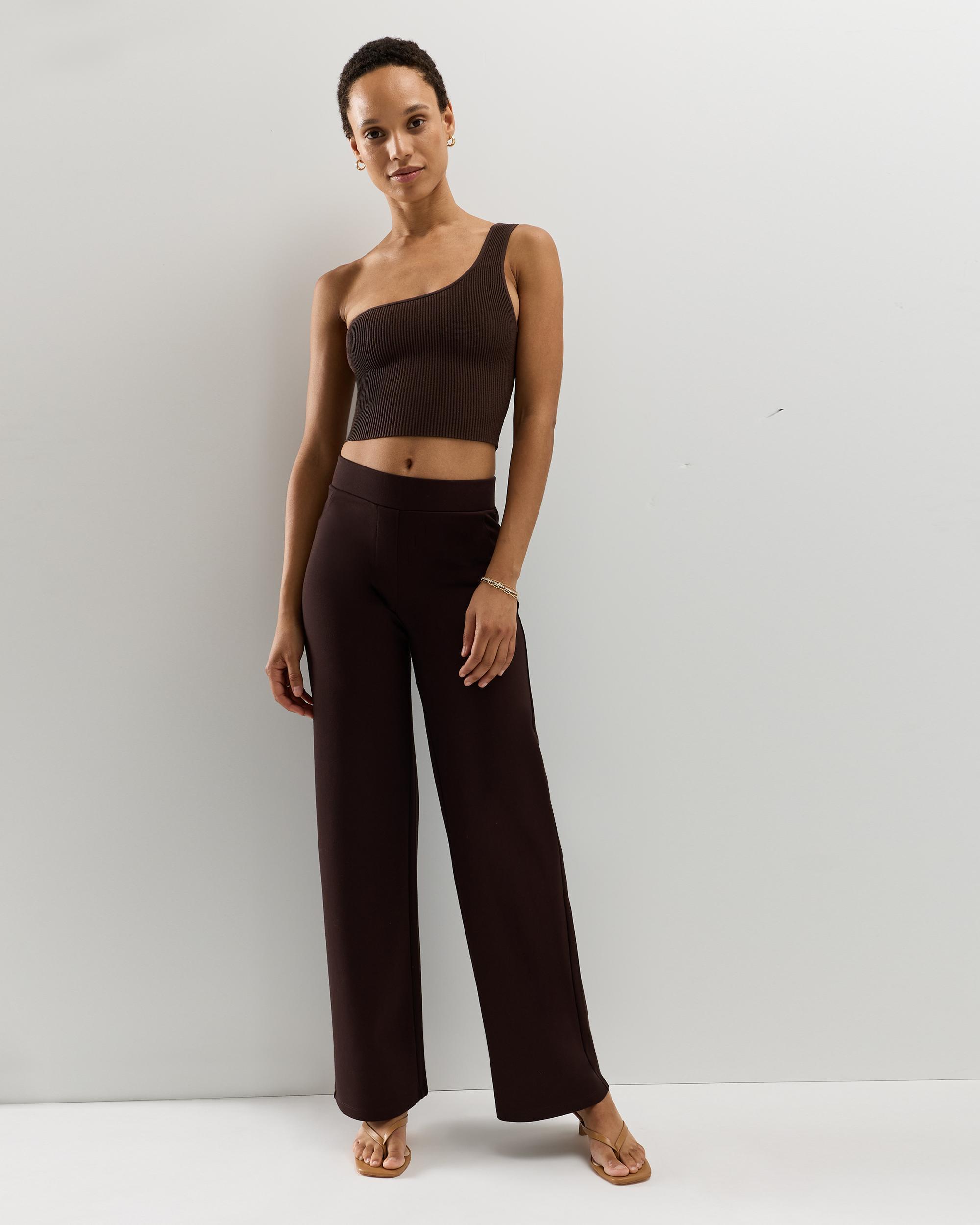 Quince | Women's Ultra-Stretch Ponte Wide Leg Pants Size XL, Rayon Product Image