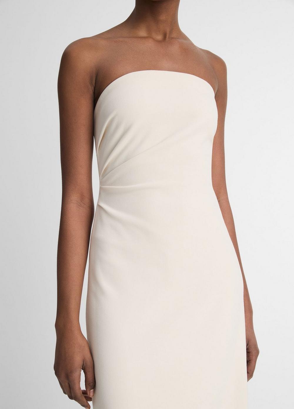 Womens Strapless Draped Dress, Off White, Size 8 Vince Product Image