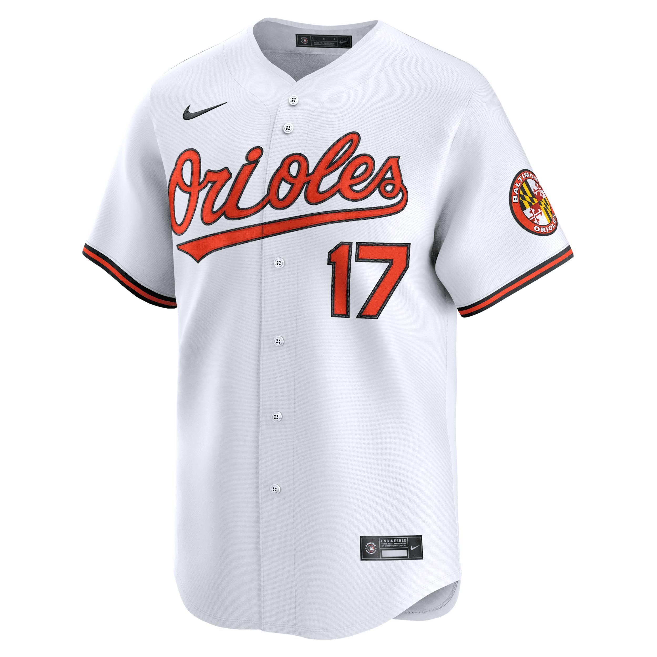 Men's Nike Colton Cowser White Baltimore Orioles Home Limited Player Jersey, Size: 3XL Product Image