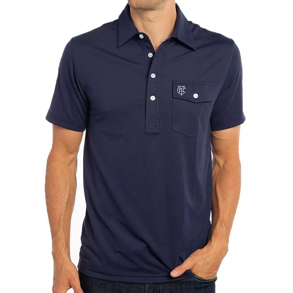 Men's Navy New York City FC Player Polo, Size: XL, Blue Product Image