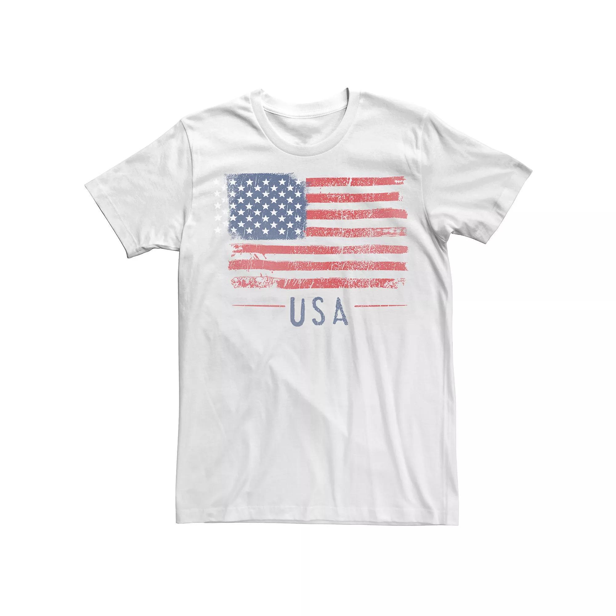 Big & Tall Freedom Flies Americana Tee, Men's, Size: 3XL, White Product Image