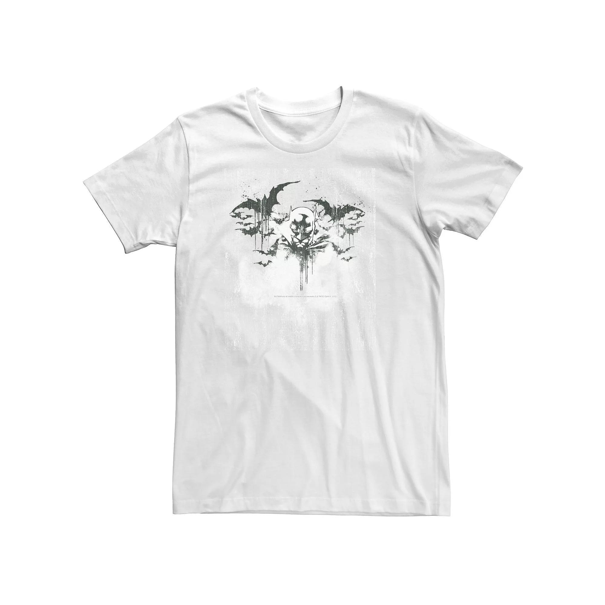 Big & Tall DC Comics Batman Bat Attack Tee, Men's, Size: XXL Tall, White Product Image