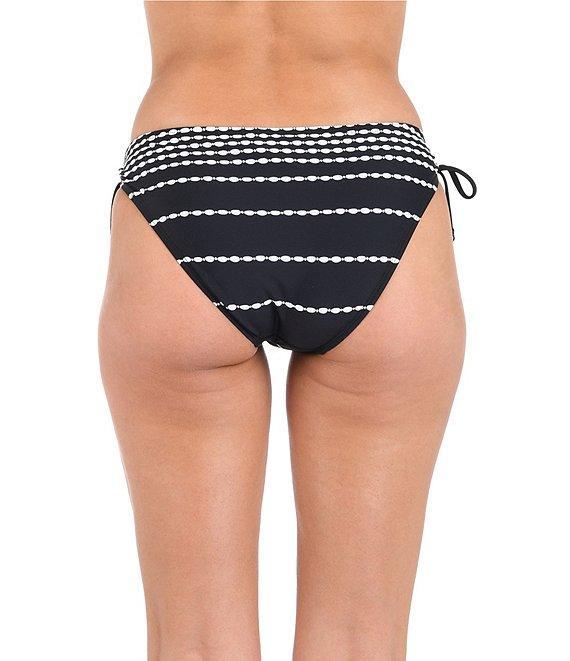 La Blanca City Lights Linear Dot Print Adjustable Loop Hipster Swim Bottom Product Image
