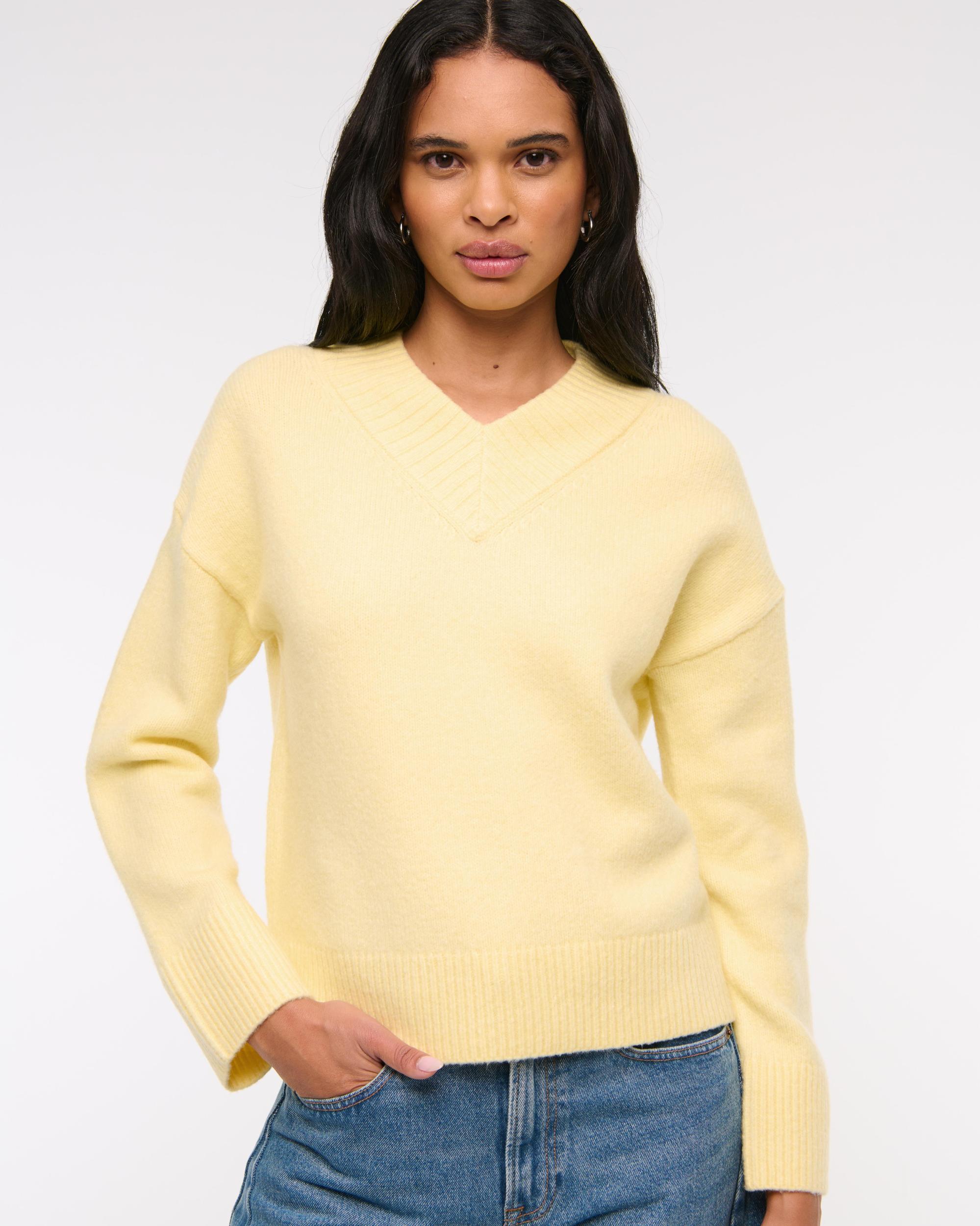 High V-Neck Sweater Product Image