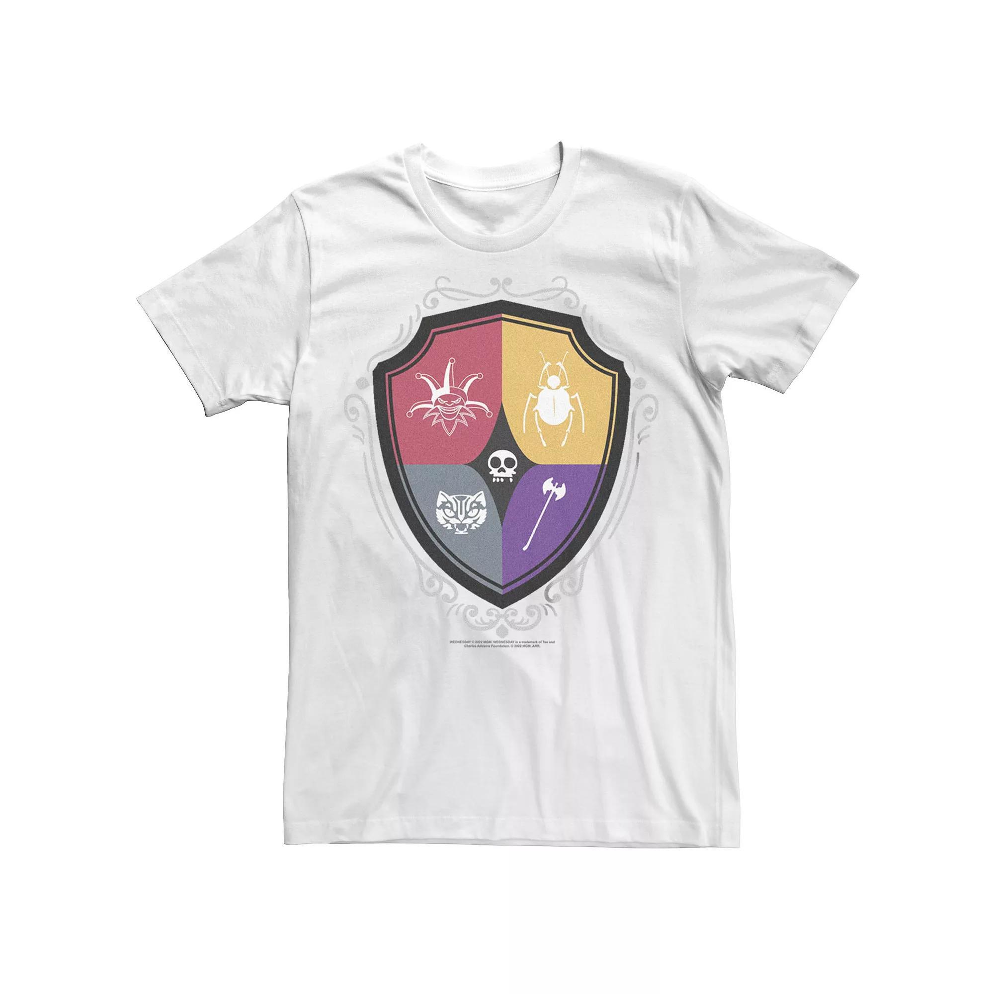Big & Tall Wednesday Logos Competition Crest Tee, Men's, Size: 4XL, White Product Image