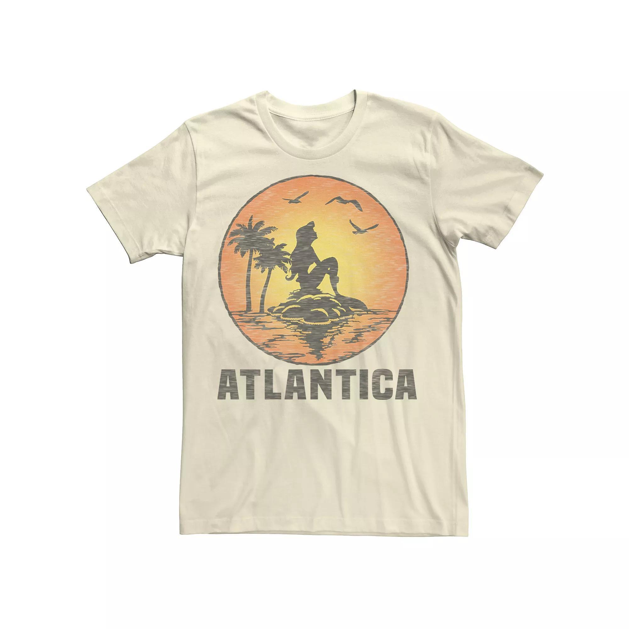 Disney's The Little Mermaid Atlantica Men's Tee, Size: Medium, Natural Product Image