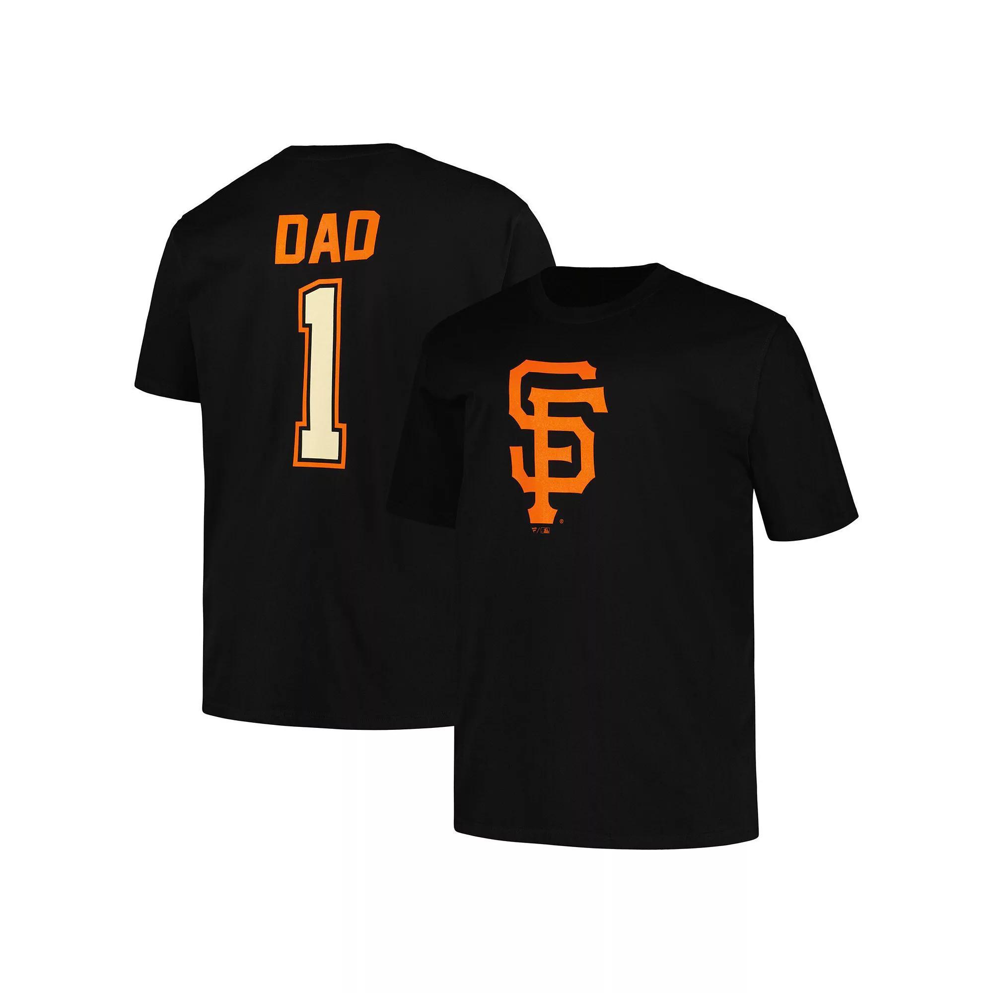 Men's Profile Black San Francisco Giants Big & Tall #1 Dad T-Shirt, Size: 4XLT Product Image