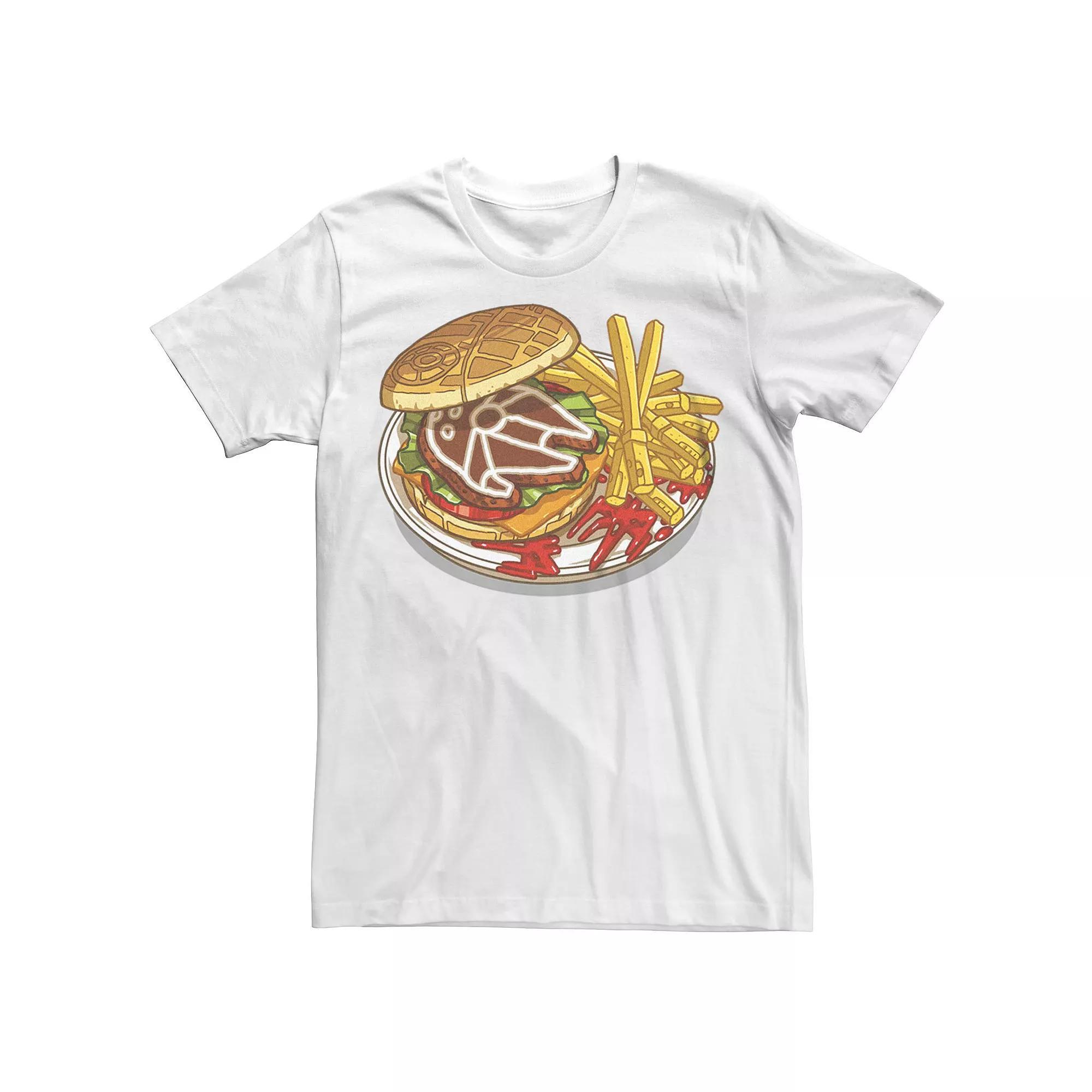 Big & Tall Star Wars Burger And Fries Plate Graphic Tee, Men's, Size: 3XL, White Product Image