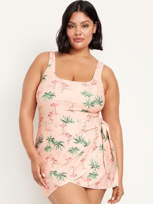 Side-Tie Swim Dress Product Image