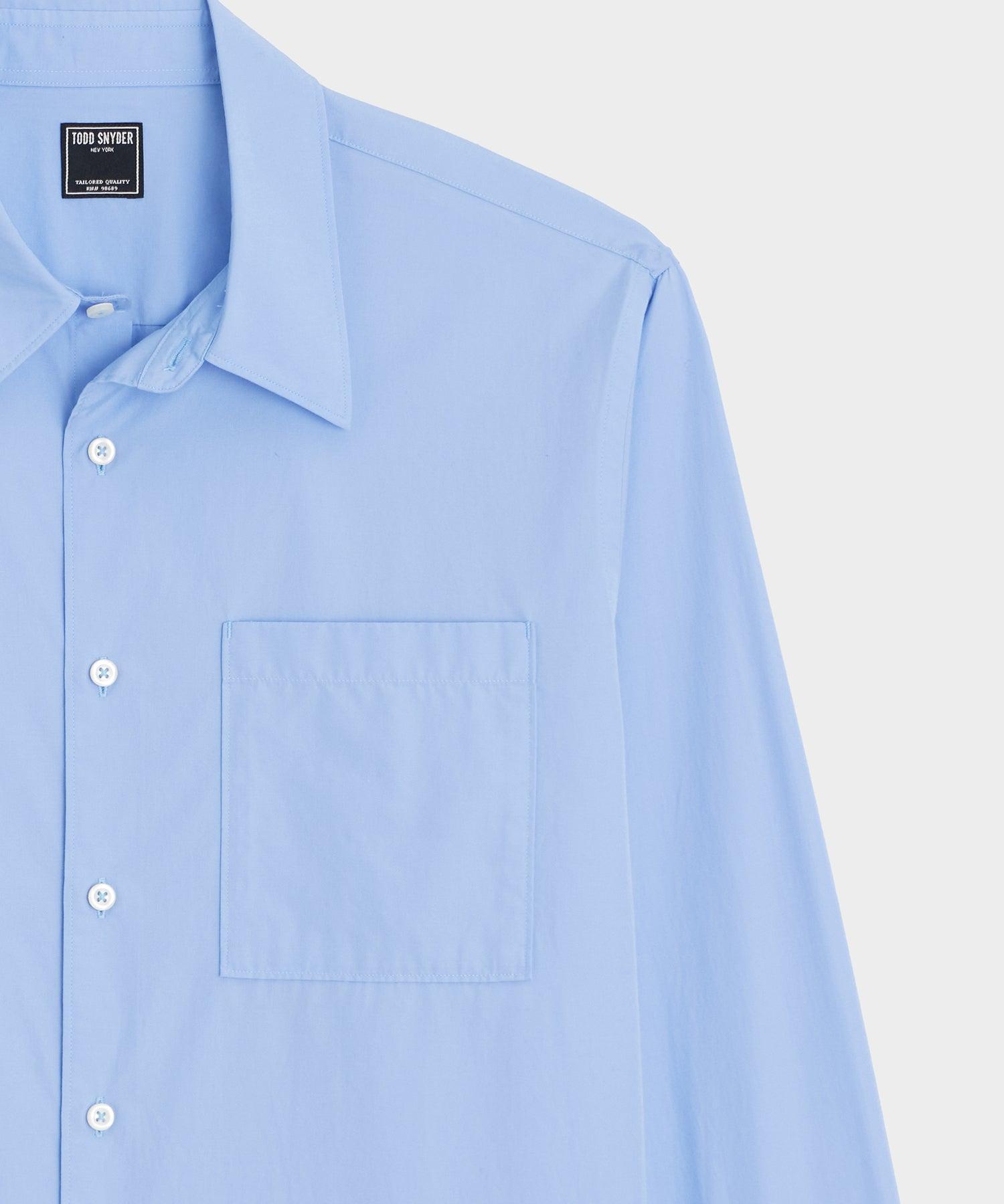 Relaxed Fit Cotton Poplin Point Collar Shirt Product Image