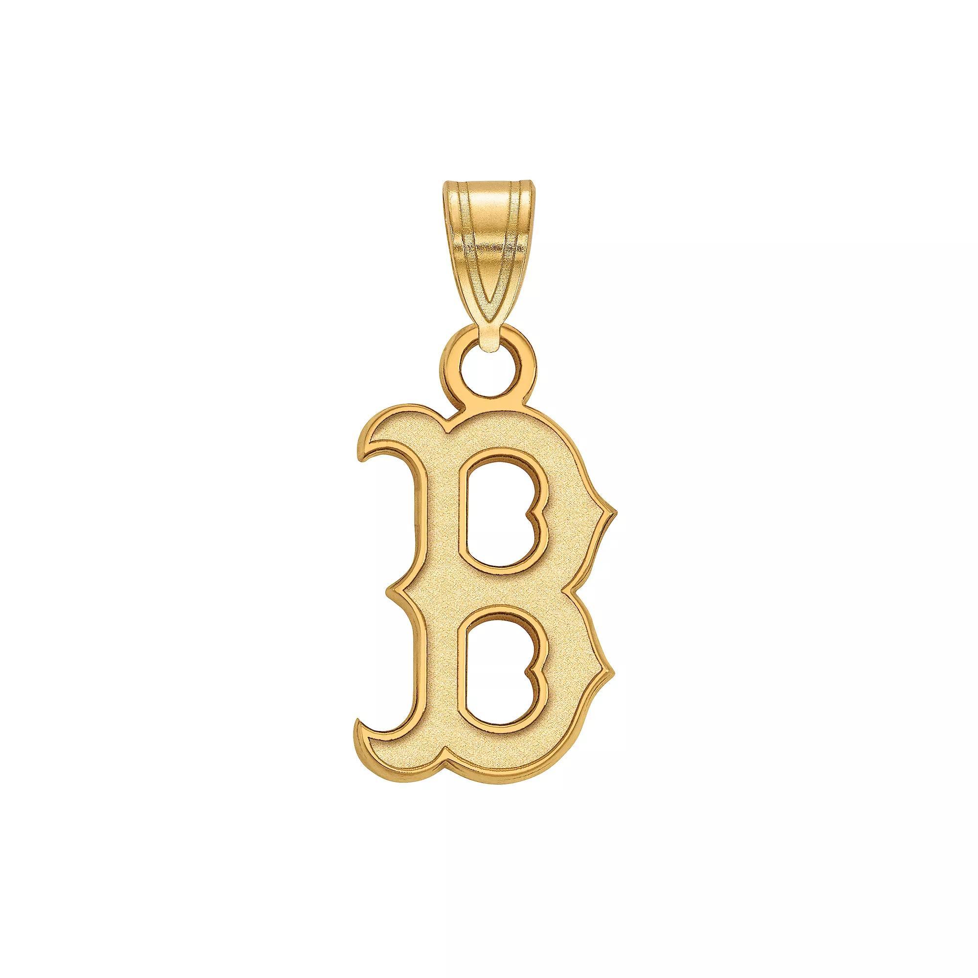 LogoArt Sterling Silver Boston Red Sox Small Pendant, Women's, Size: 18 mm, Gold Tone Product Image