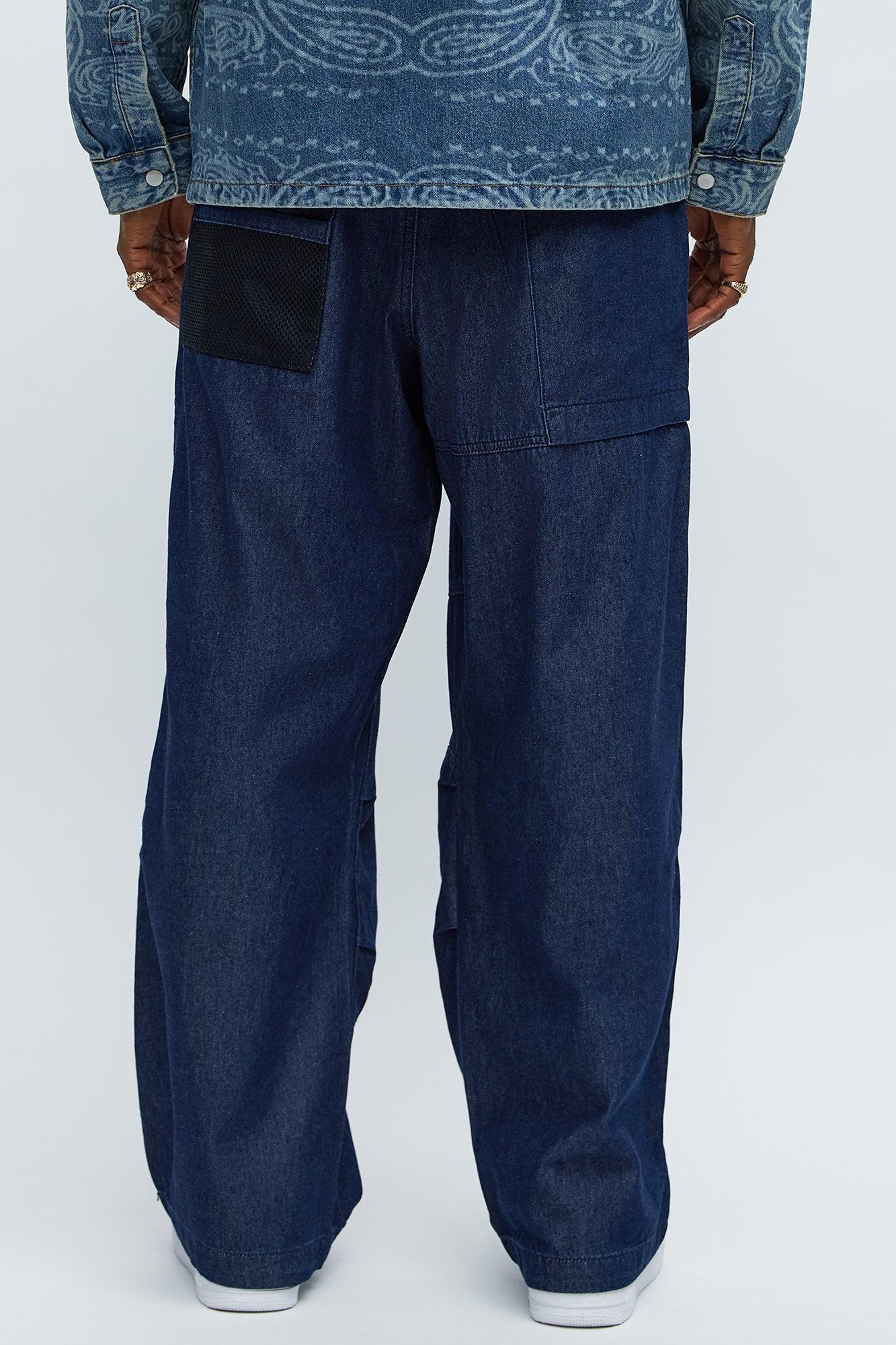 Max Cargo Baggy Pants - Indigo Product Image
