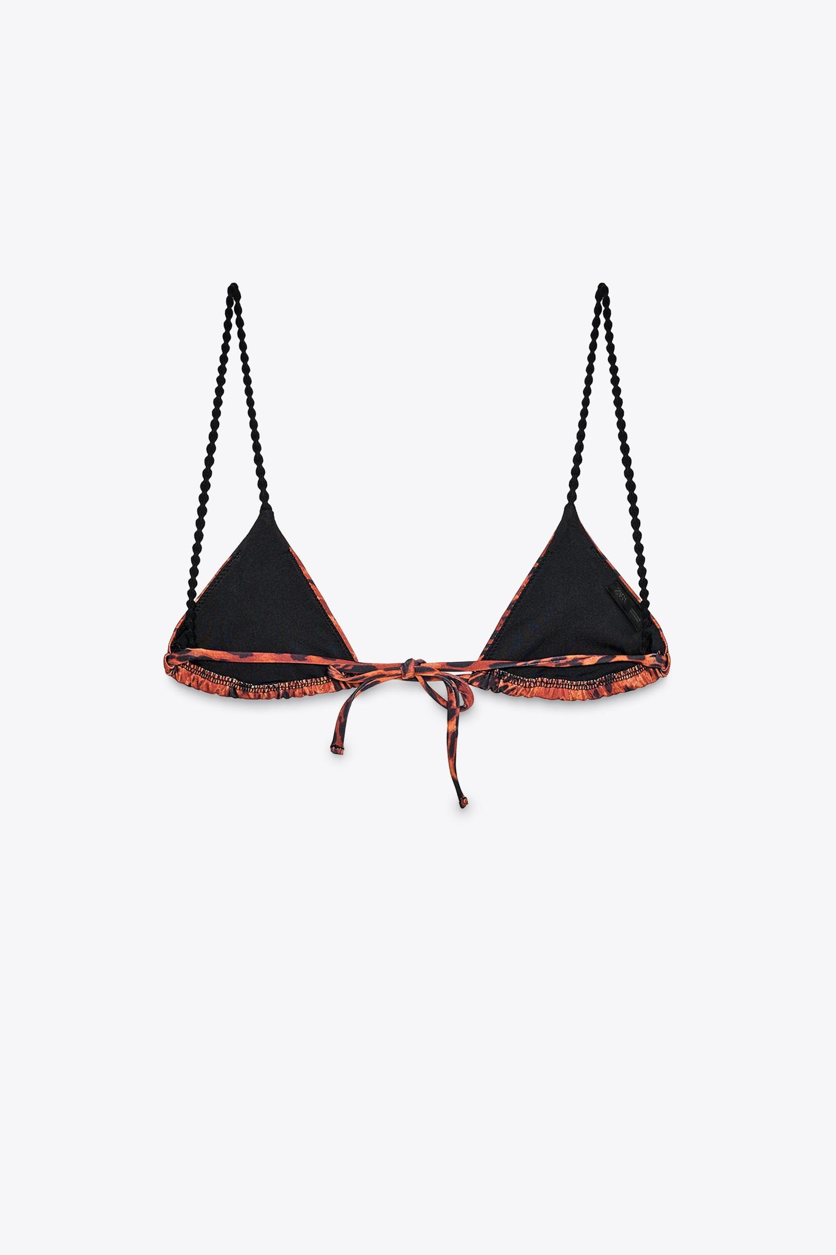 CONTRAST PRINT BIKINI TOP Product Image