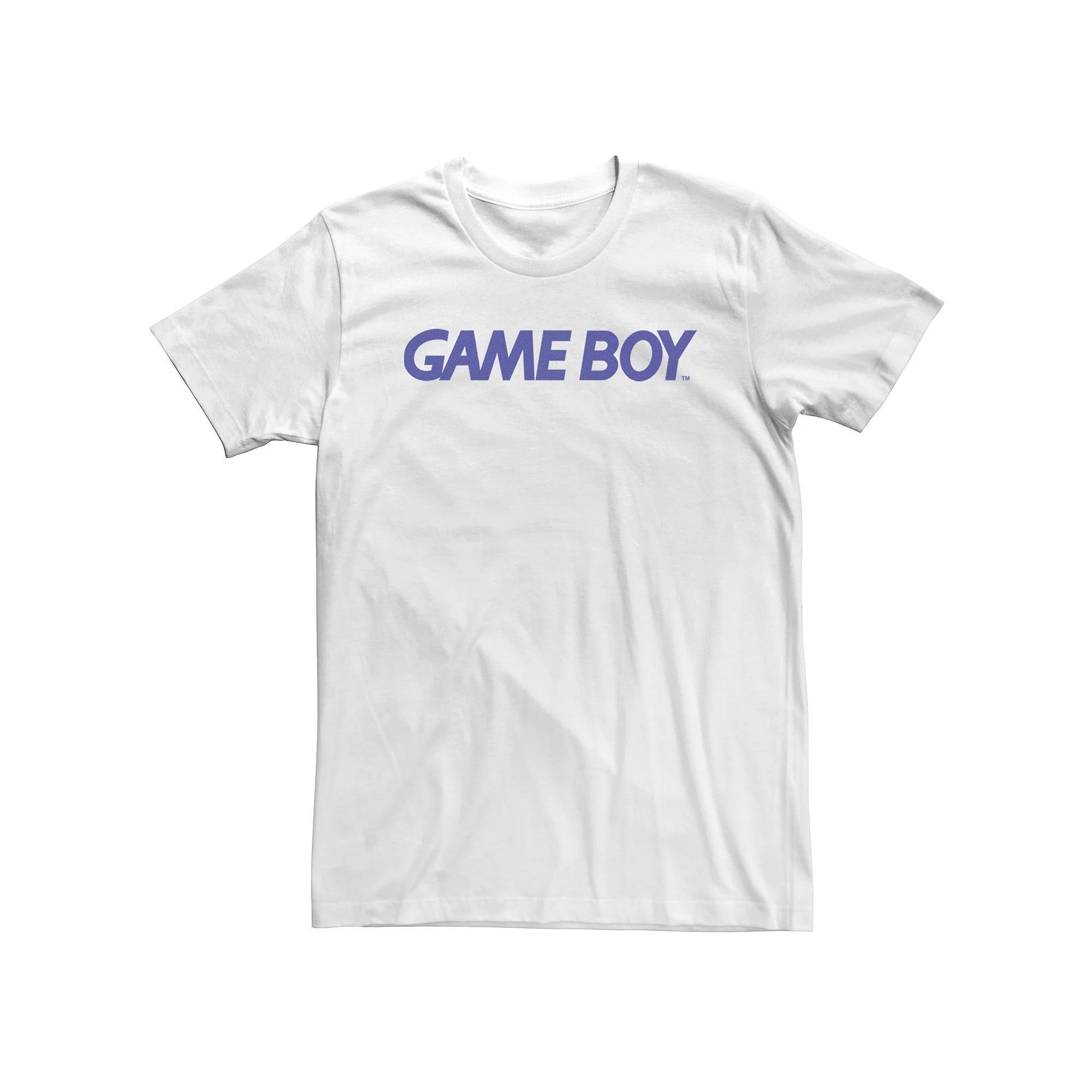 Big & Tall Nintendo Gameboy Simple Text Logo Tee, Men's, Size: 5XL, White Product Image