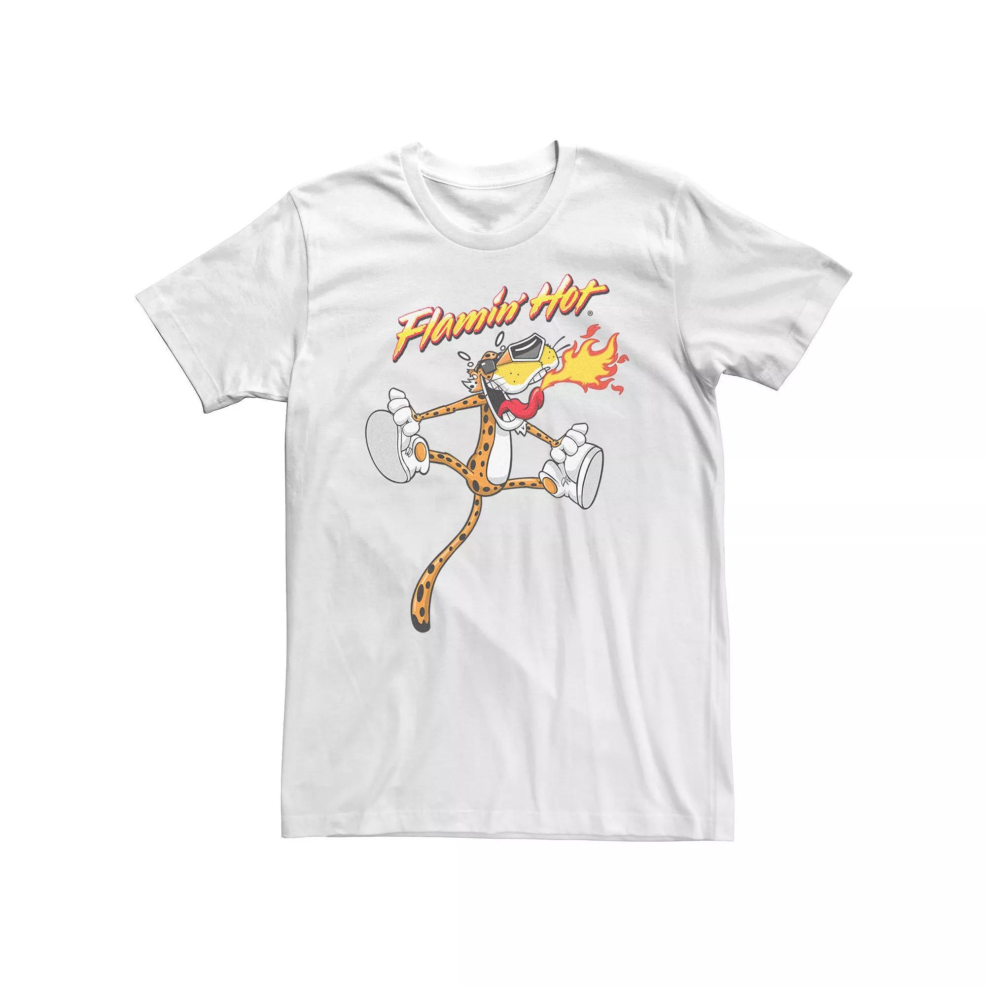 Big & Tall Chester Cheetos Jumping Sweating Tee, Men's, Size: 3XL Tall, White Product Image