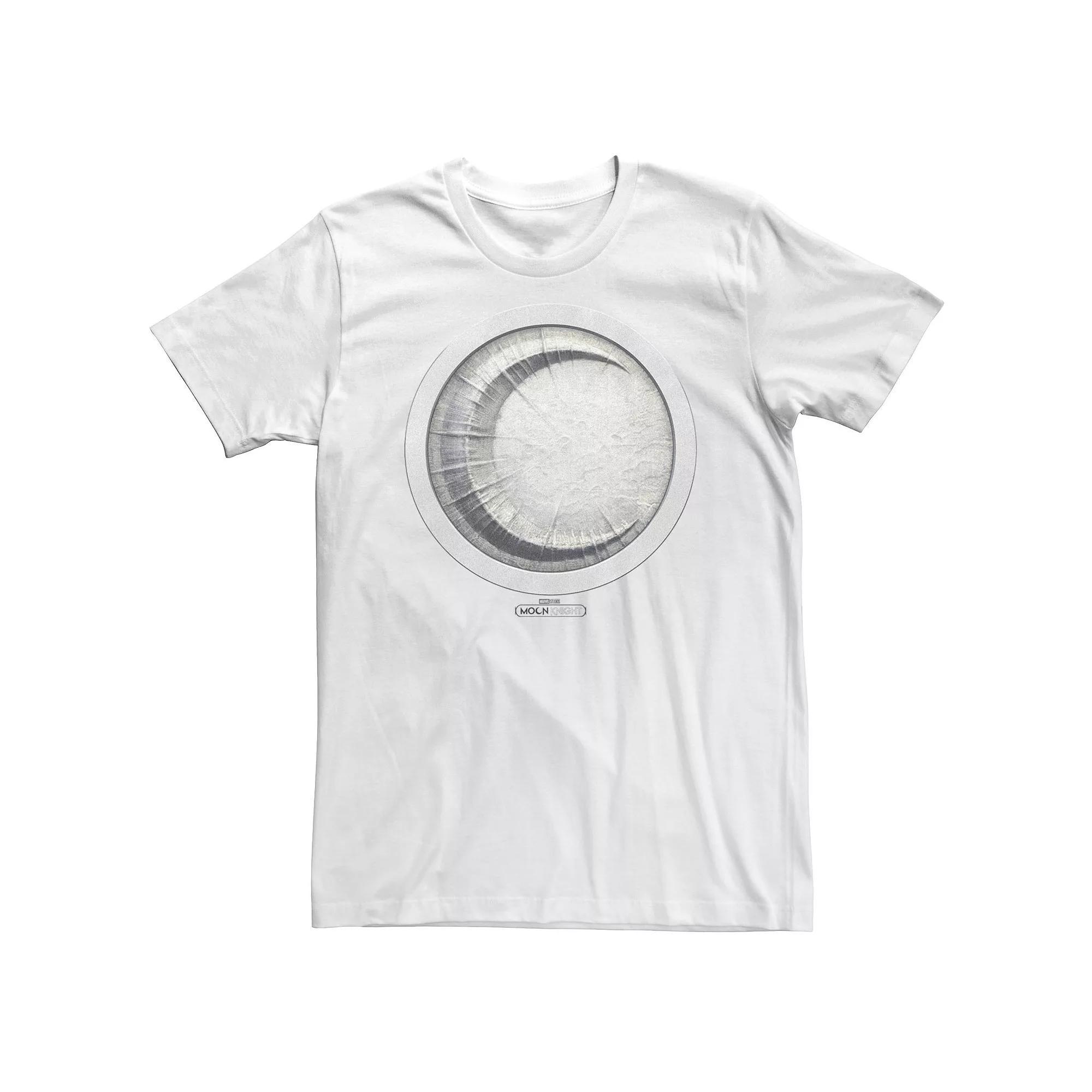 Big & Tall Marvel Moon Knight Moon Silver Icon Tee, Men's, Size: 5XL, White Product Image