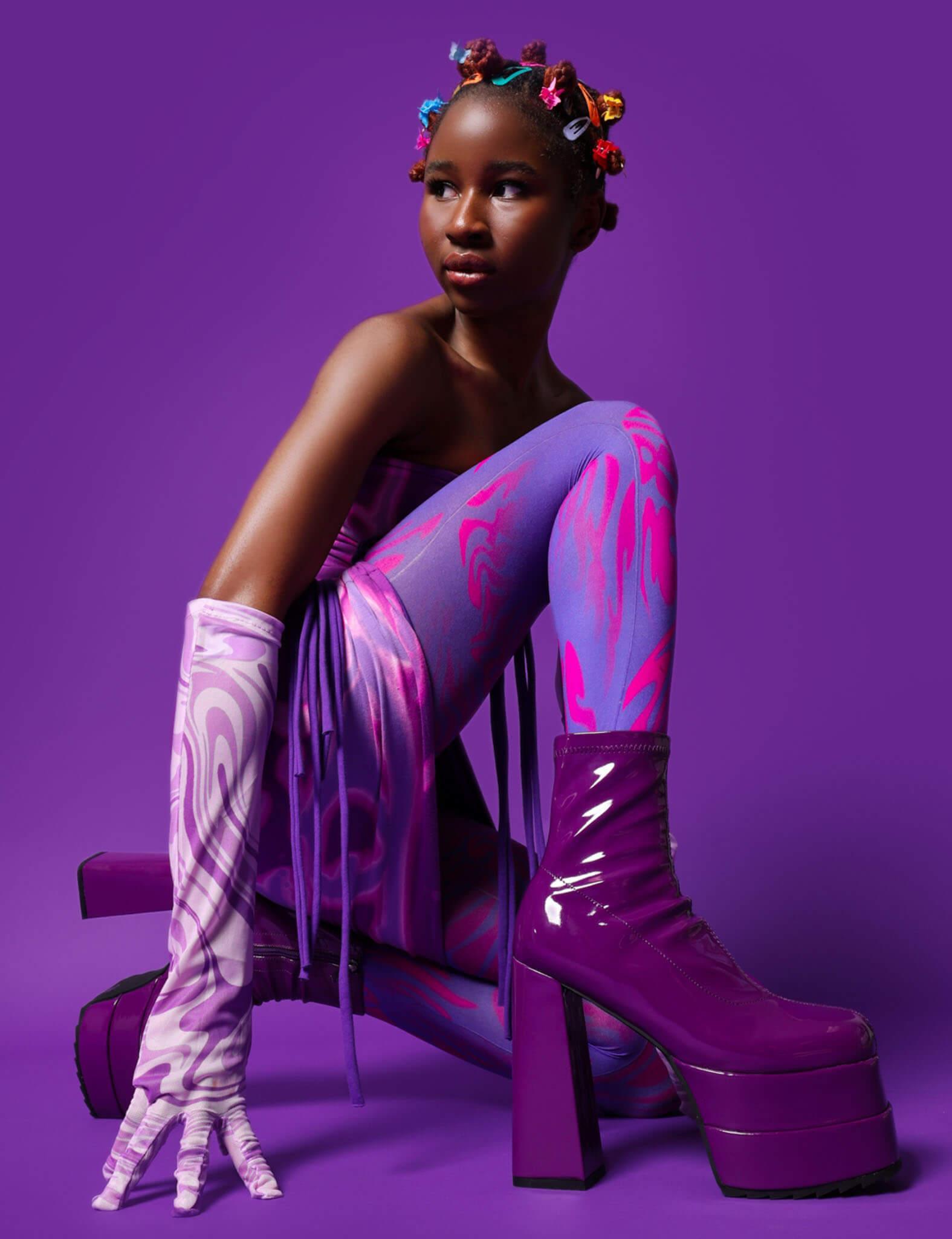 Cassette Platform Ankle Boots Product Image