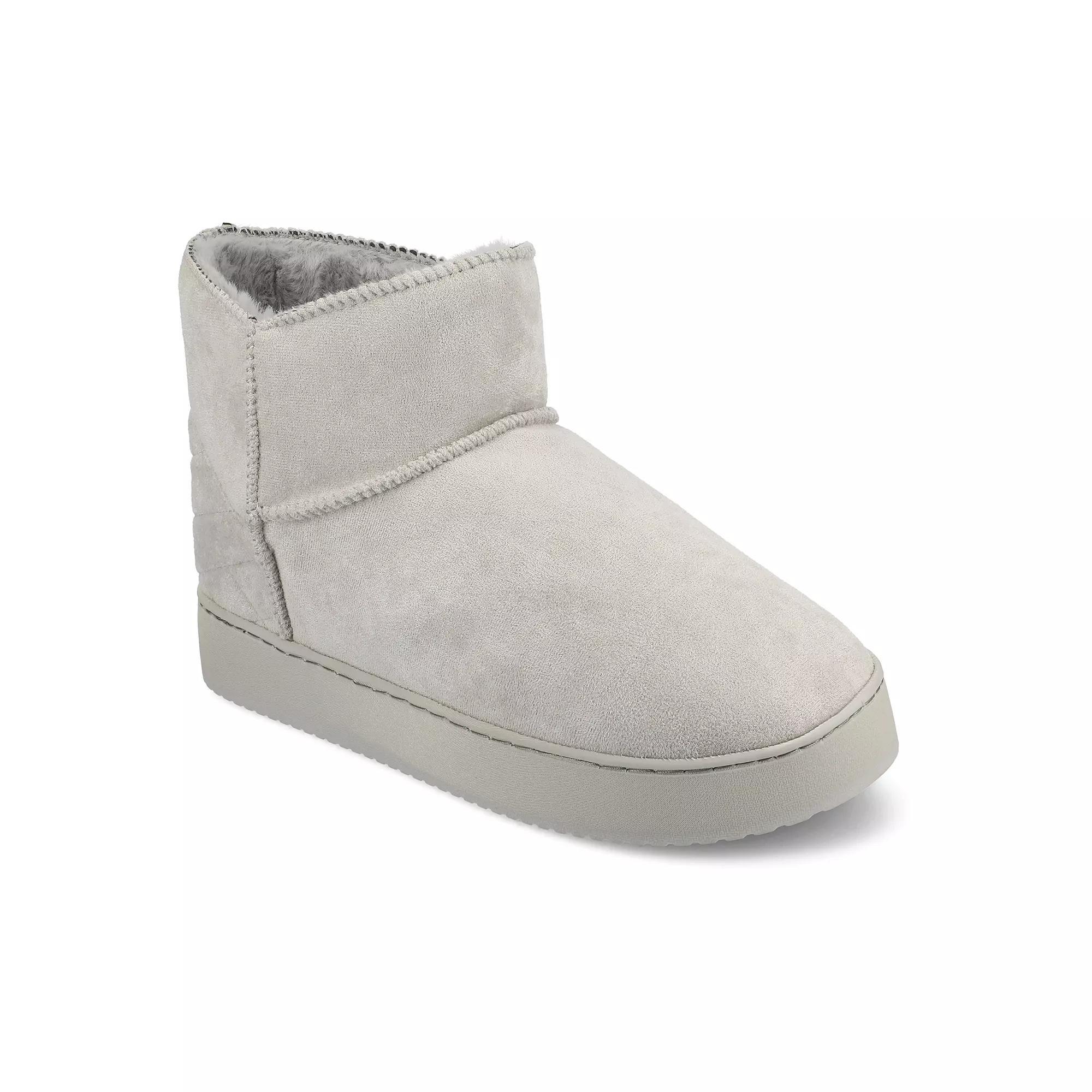Journee Noa Womens Cushioned Ankle Boot Slippers Product Image
