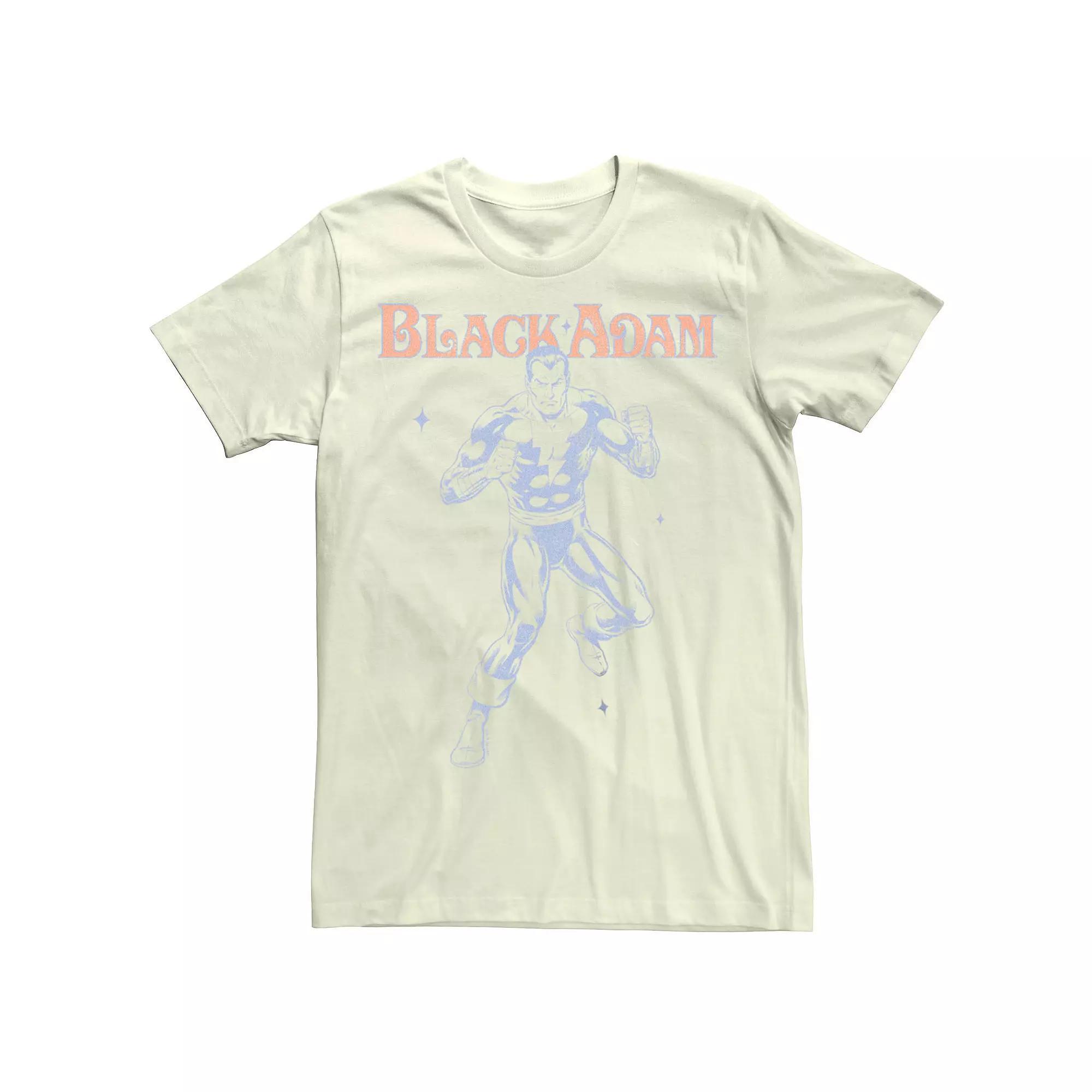 Men's DC Comics Black Adam Vintage Draw Tee, Size: Medium, Natural Product Image