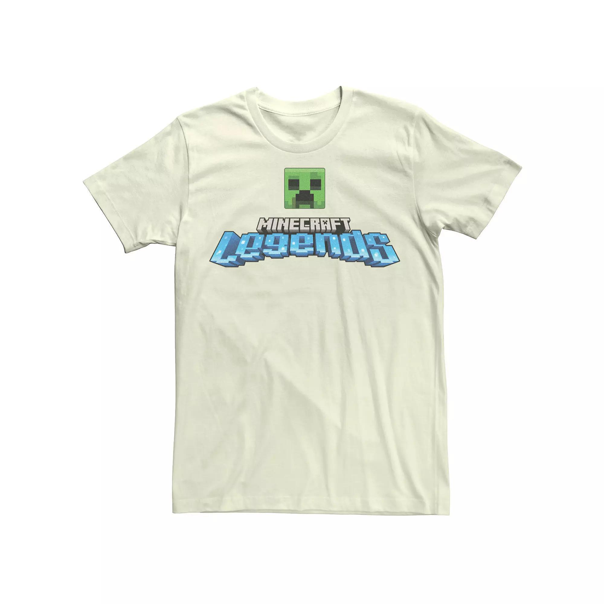 Men's Minecraft Legends Logo Graphic Tee, Size: Medium, Natural Product Image