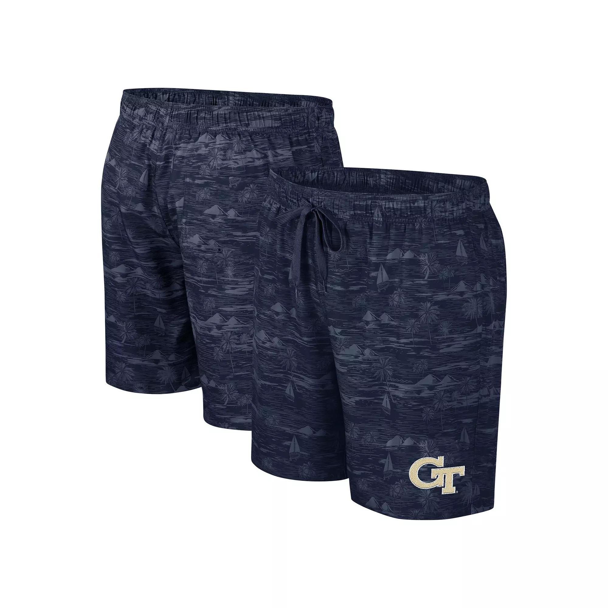 Men's Colosseum Black Wyoming Cowboys Ozark Swim Shorts, Size: 2XL, Wyo Black Product Image