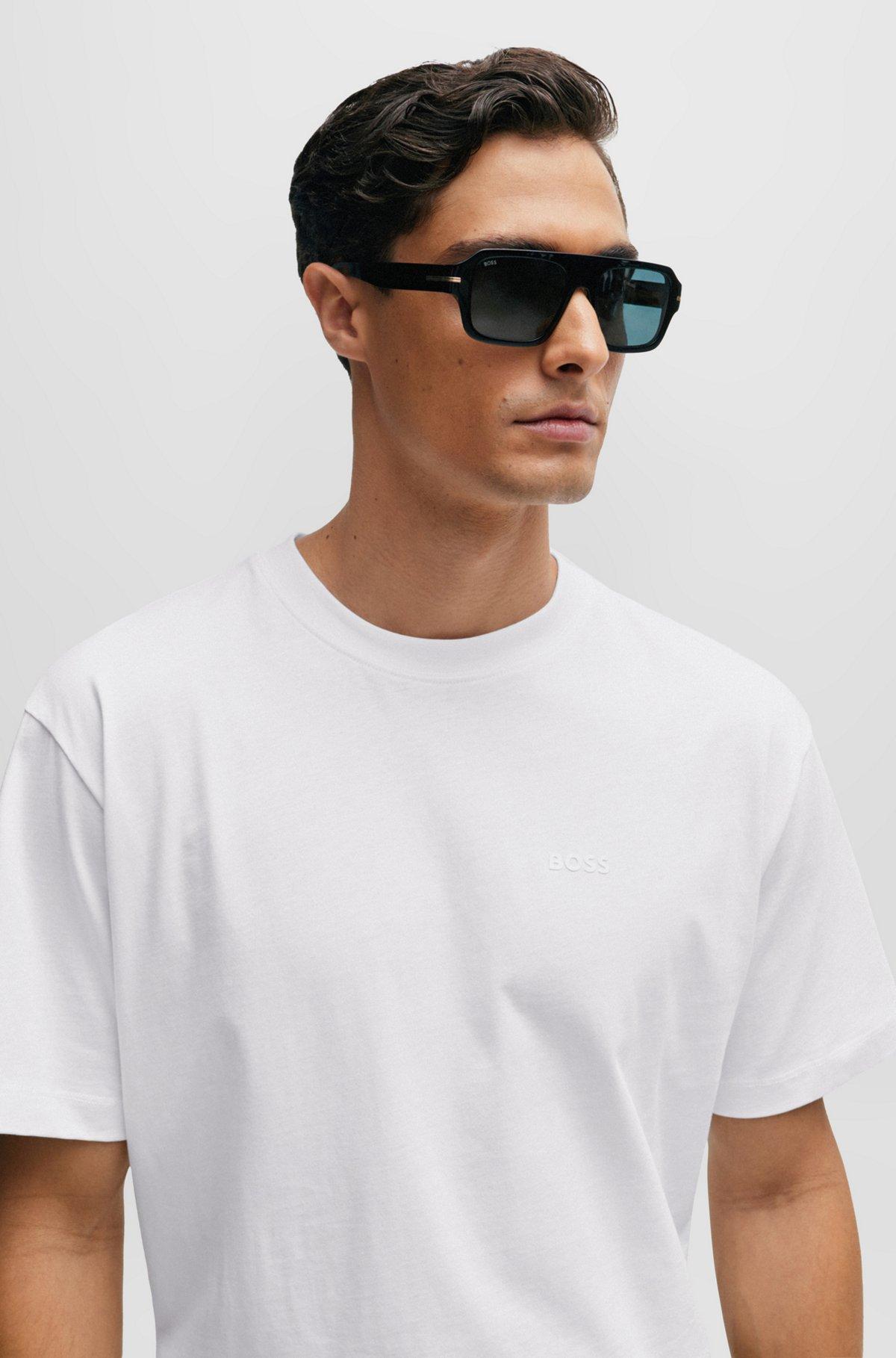Cotton-jersey regular-fit T-shirt with seasonal artwork Product Image