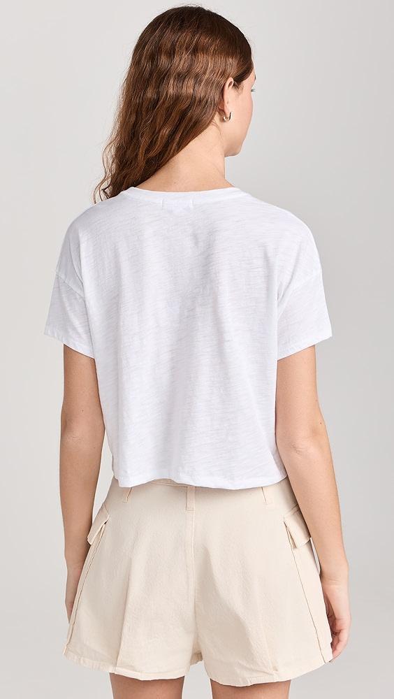Goldie Cropped Short Sleeve Drop Shoulder Tee | Shopbop Product Image