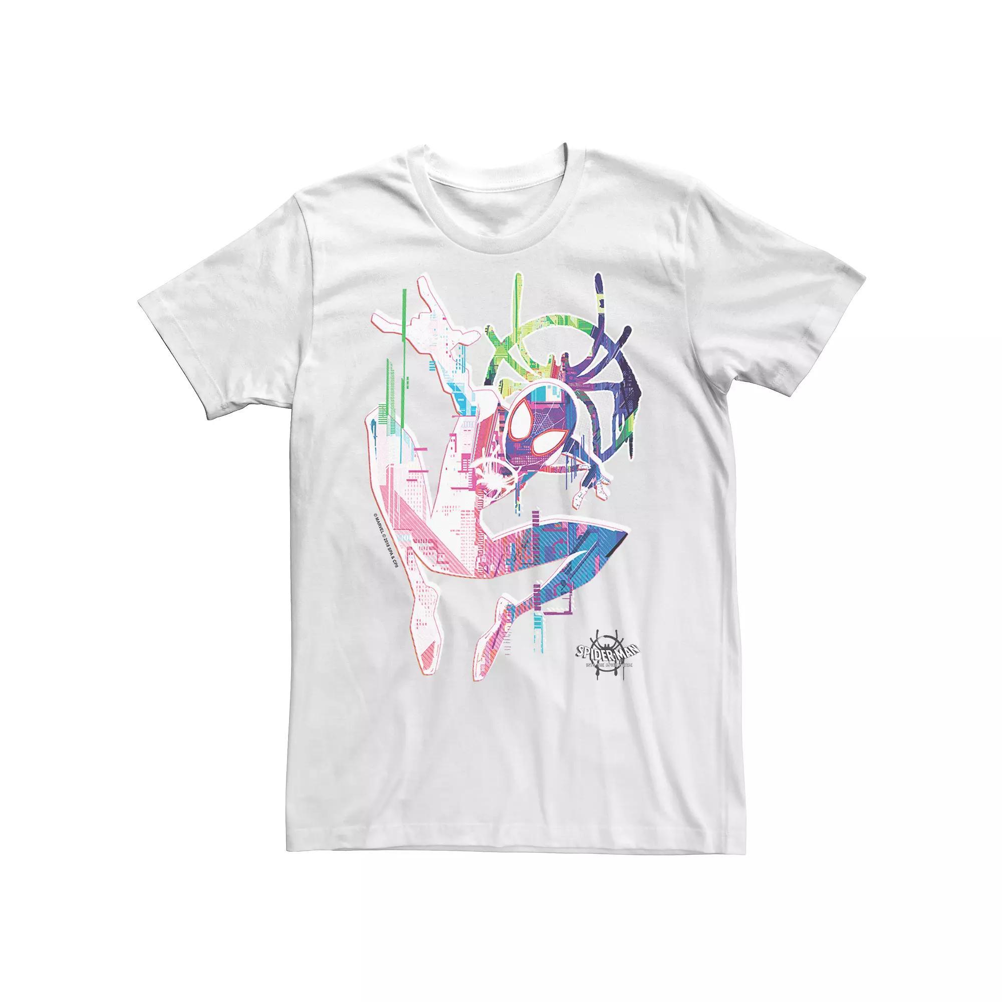 Men's Spider-Man Spider-Verse Tee, Size: Large, White Product Image