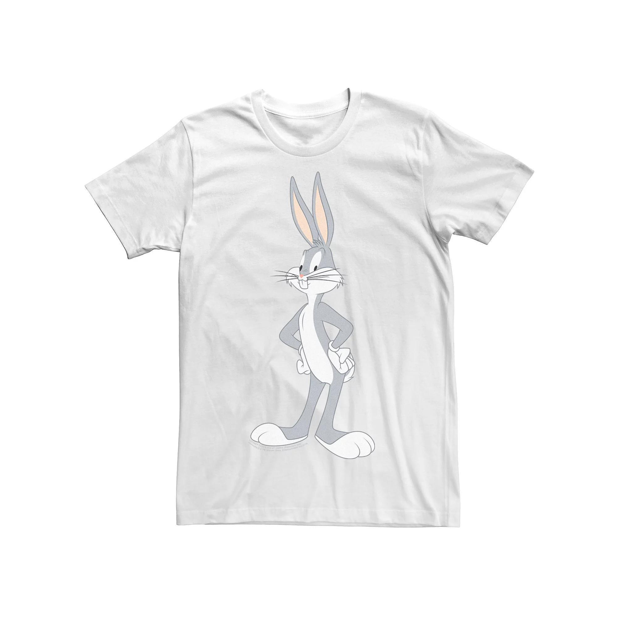 Men's Looney Tunes Classic Bugs Bunny Pose Portrait Tee, Size: XXL, Athletic Grey Product Image