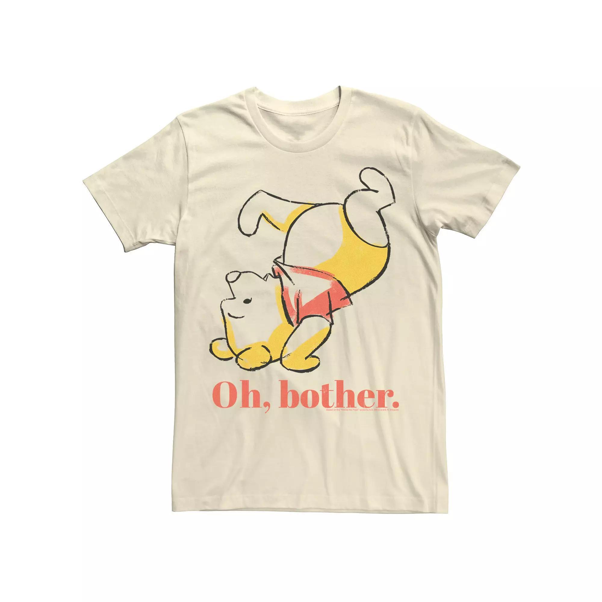 Disney's Winnie The Pooh Tumble Bear Oh Bother Men's Tee, Size: Medium, Natural Product Image