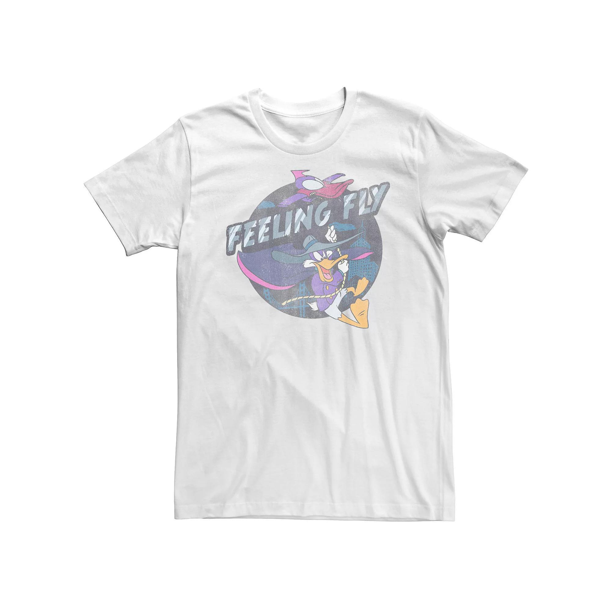 Big & Tall Disney Darkwing Duck Feeling Fly Portrait Tee, Men's, Size: 4XB, White Product Image